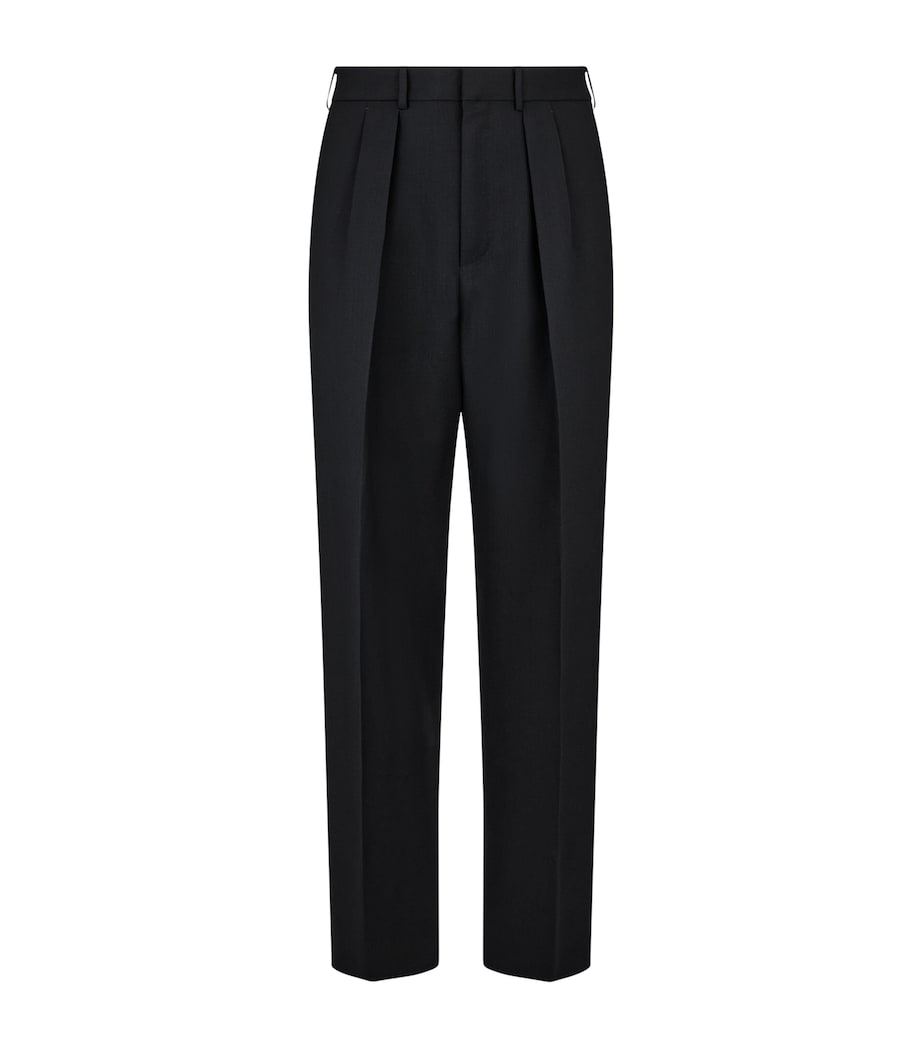 Wool Pleated Trousers NAA Image 1