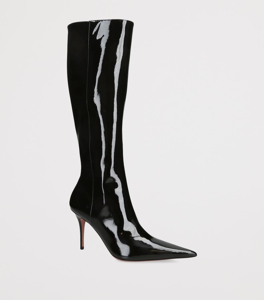 Patent Leather Barbara Boots 90 BLACK Image 3