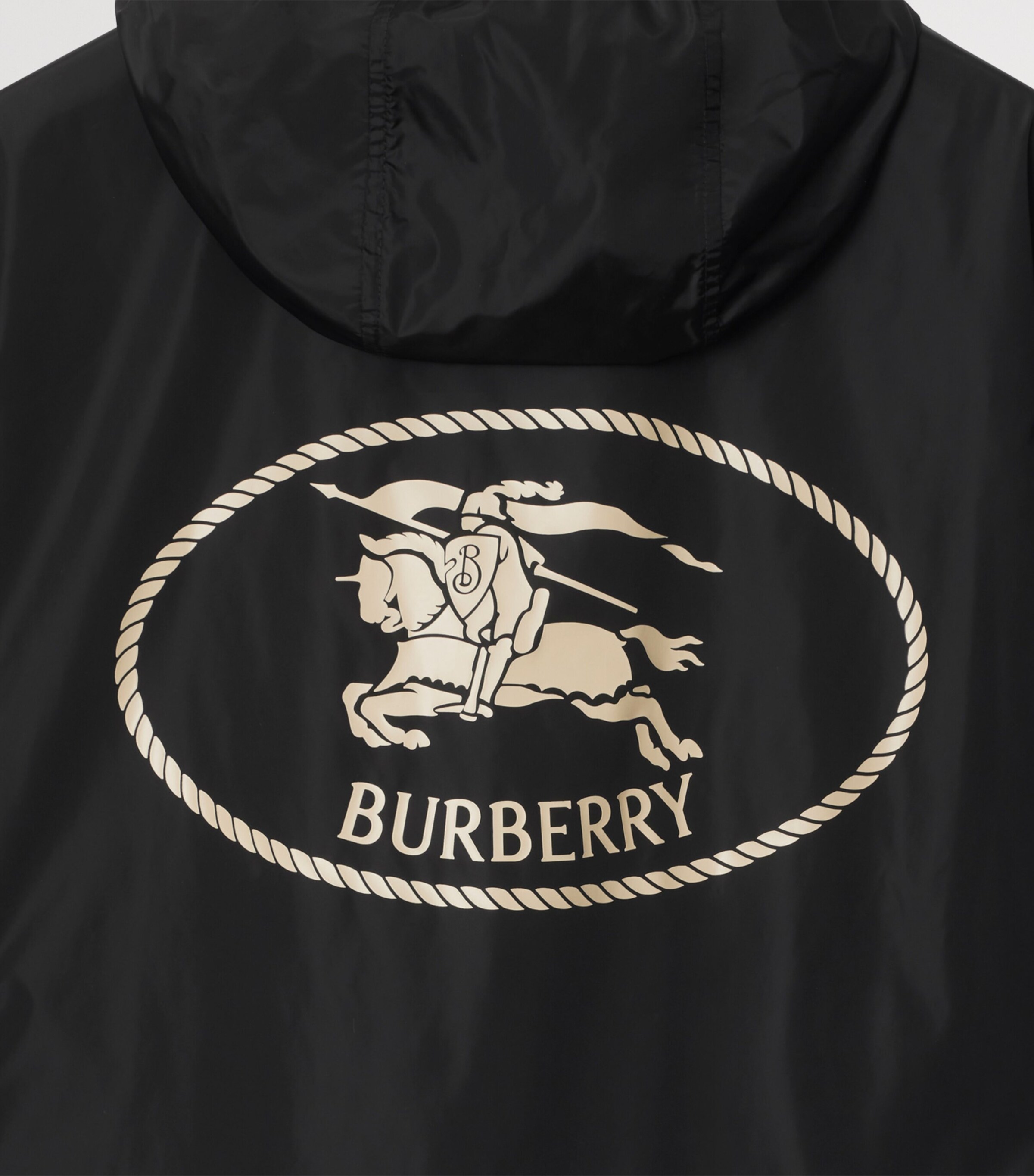 Burberry Mens Knight Stamp Jacket Black Image 5