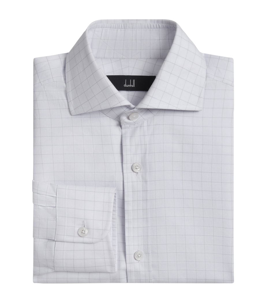 Cotton Tattersall Check Shirt 531LAVENDER Image 1