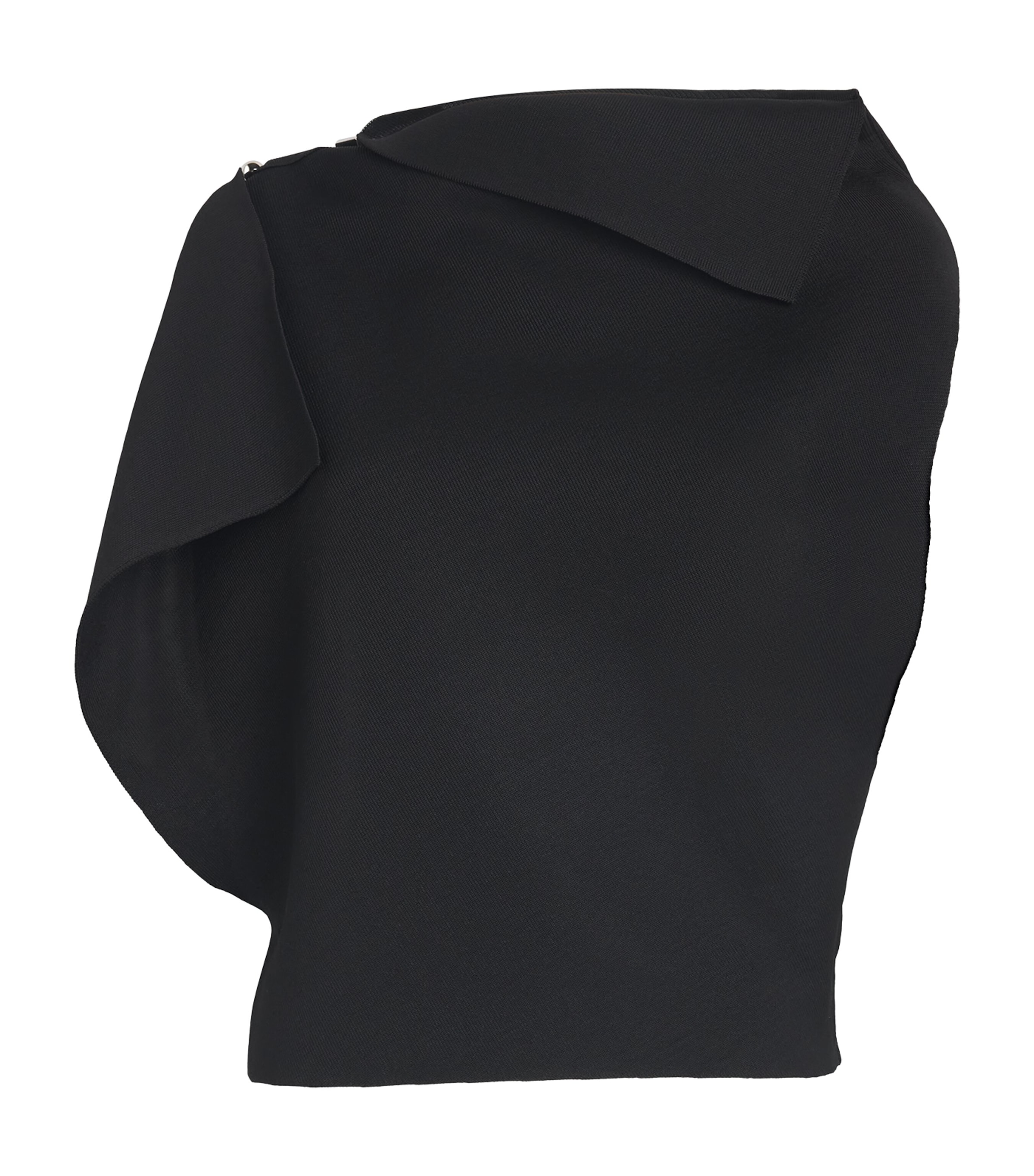 Jacquemus Womens Knit Trapèze Top Black Image 1