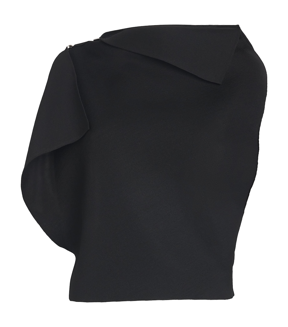 Jacquemus Womens Knit Trapèze Top Black Image 1