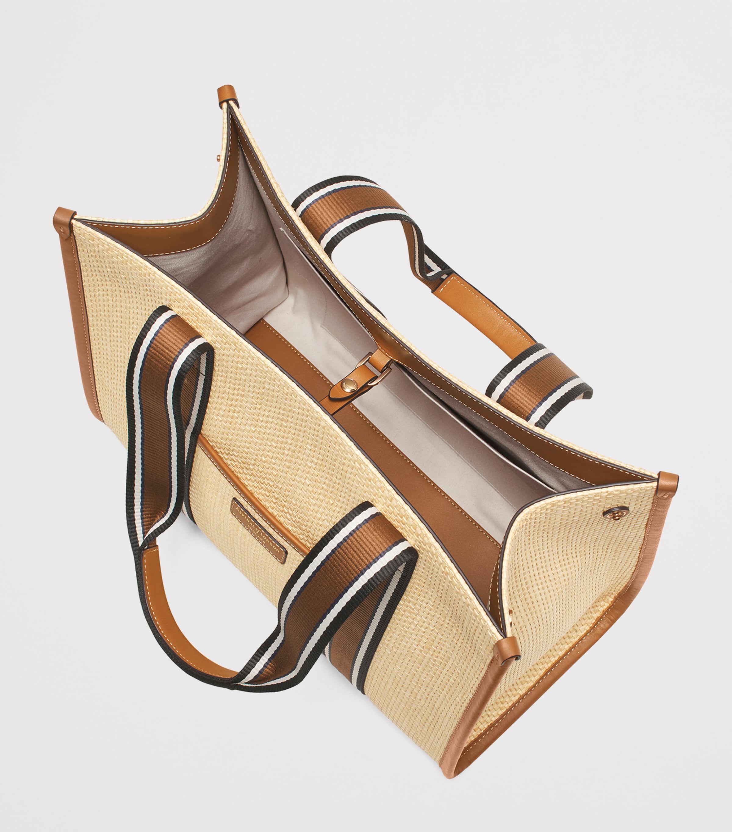 Raffia Henley Tote Bag NEUTRAL Image 5