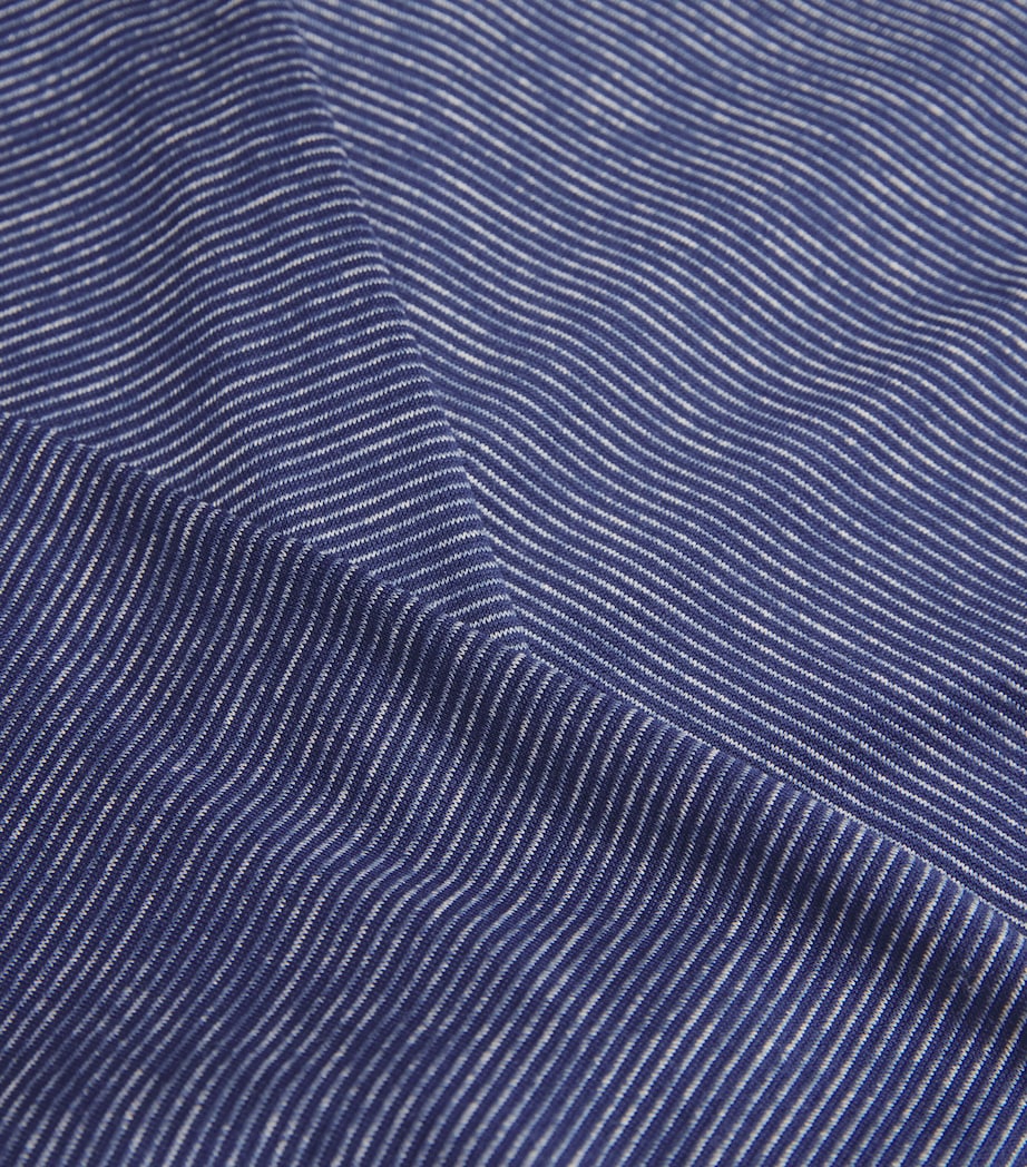 Cotton-Silk Pyjama Set 467 BLUE STRIPE Image 5