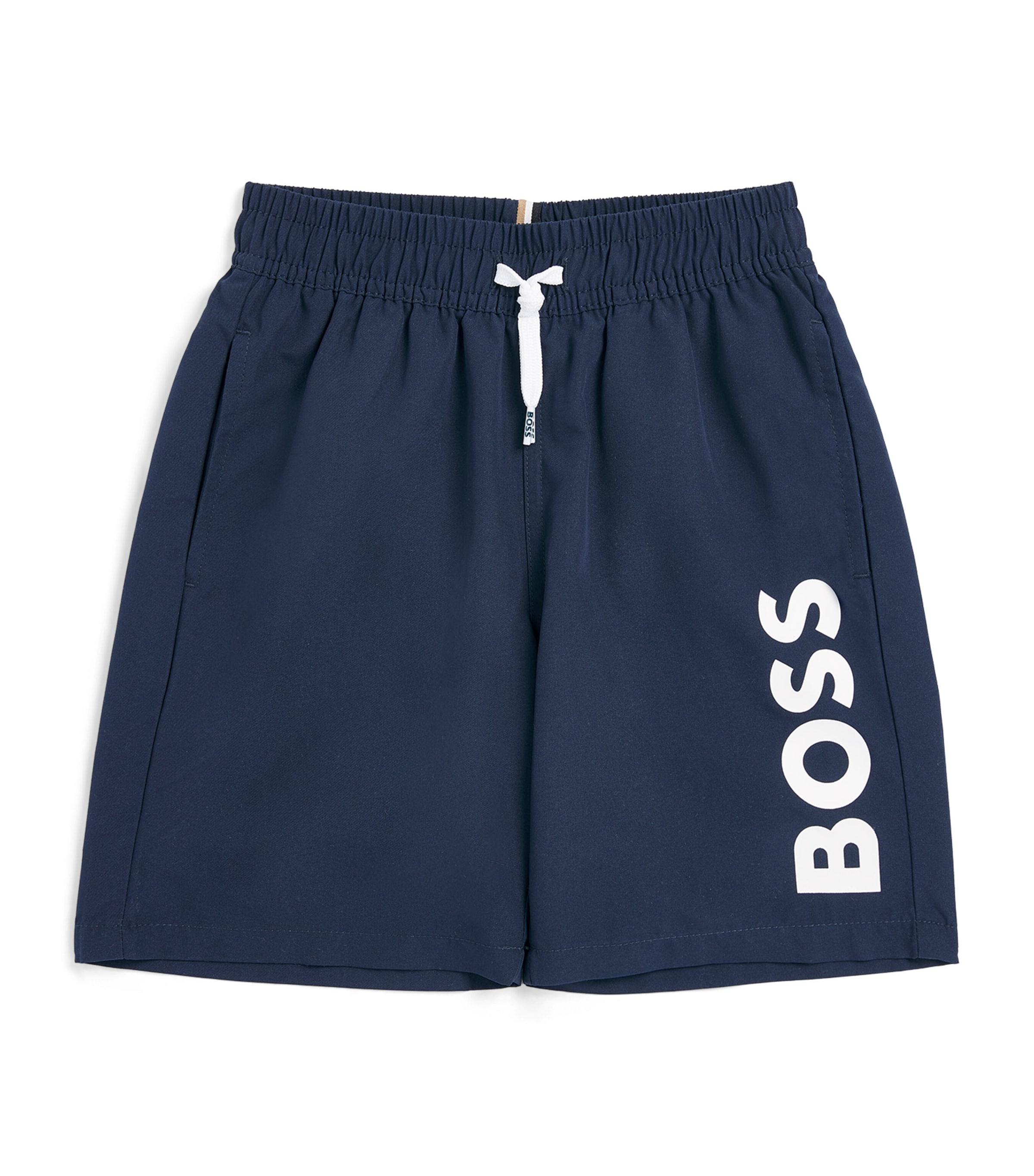 BOSS Kidswear Logo Swim Shorts (4-16 Years) Navy Image 1
