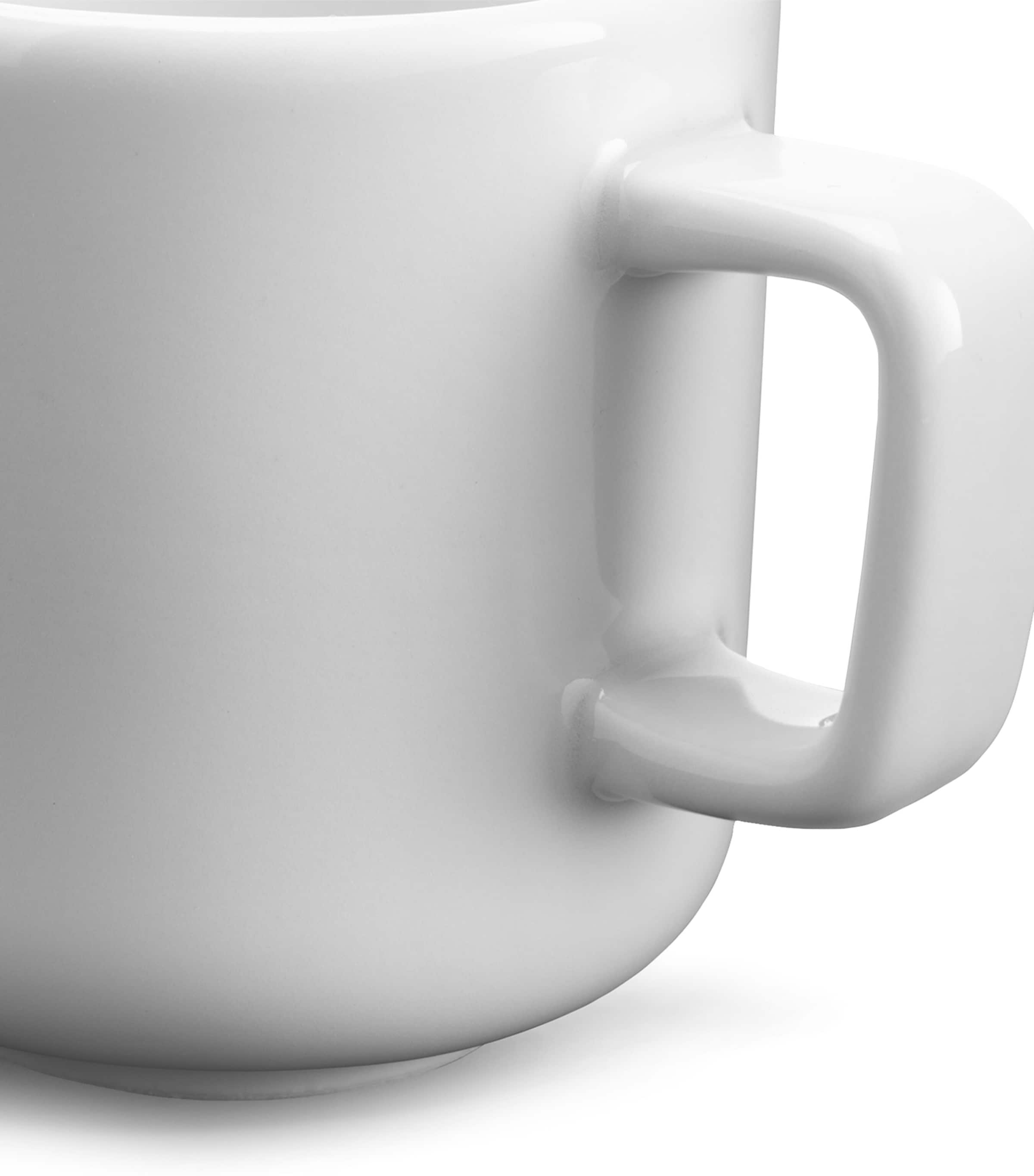 Set of 2 Porcelain Collective Espresso Cups (75ml) WHITE Image 3