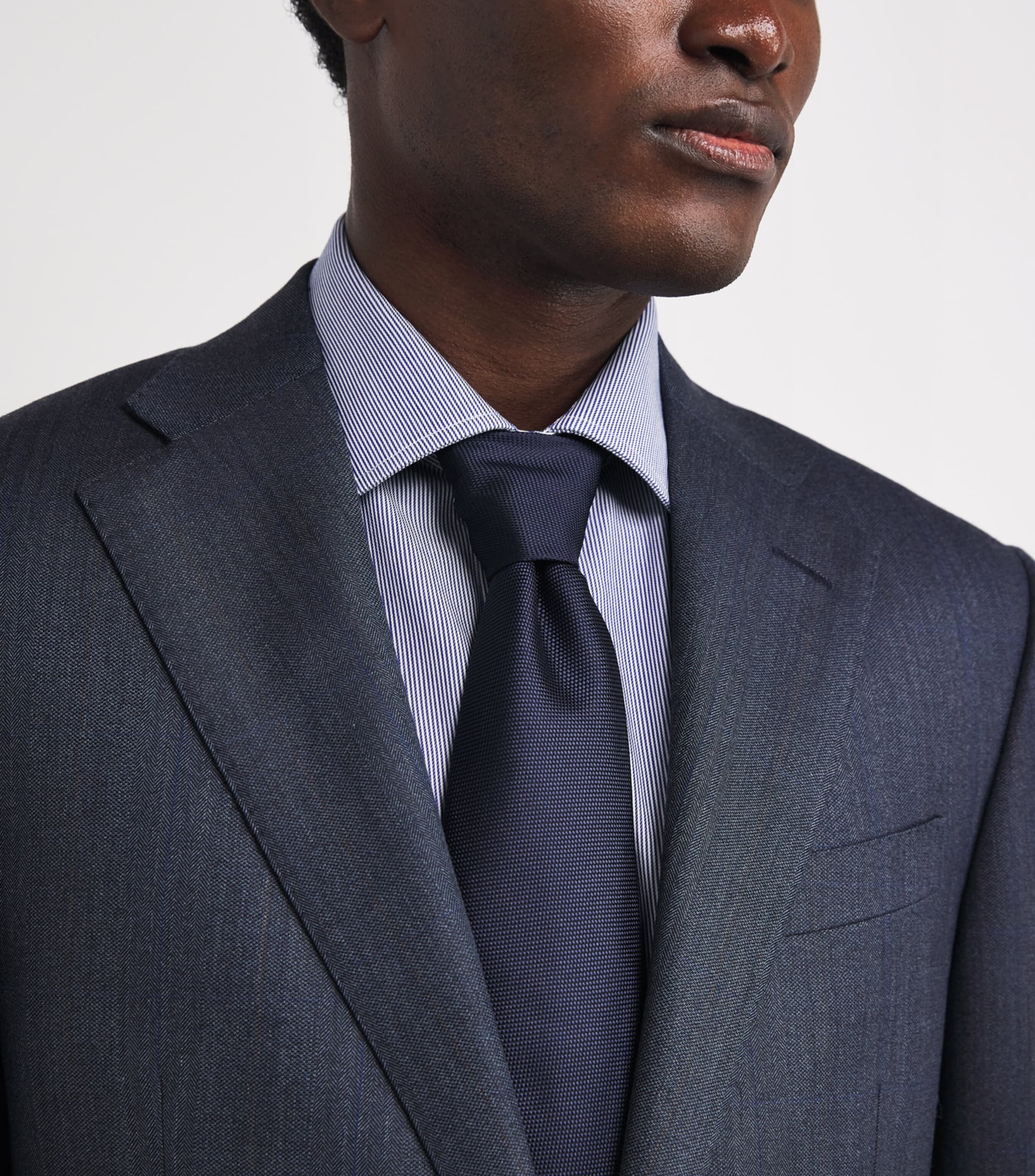 Virgin Wool 2-Piece Suit 01 NAVY BLUE Image 7