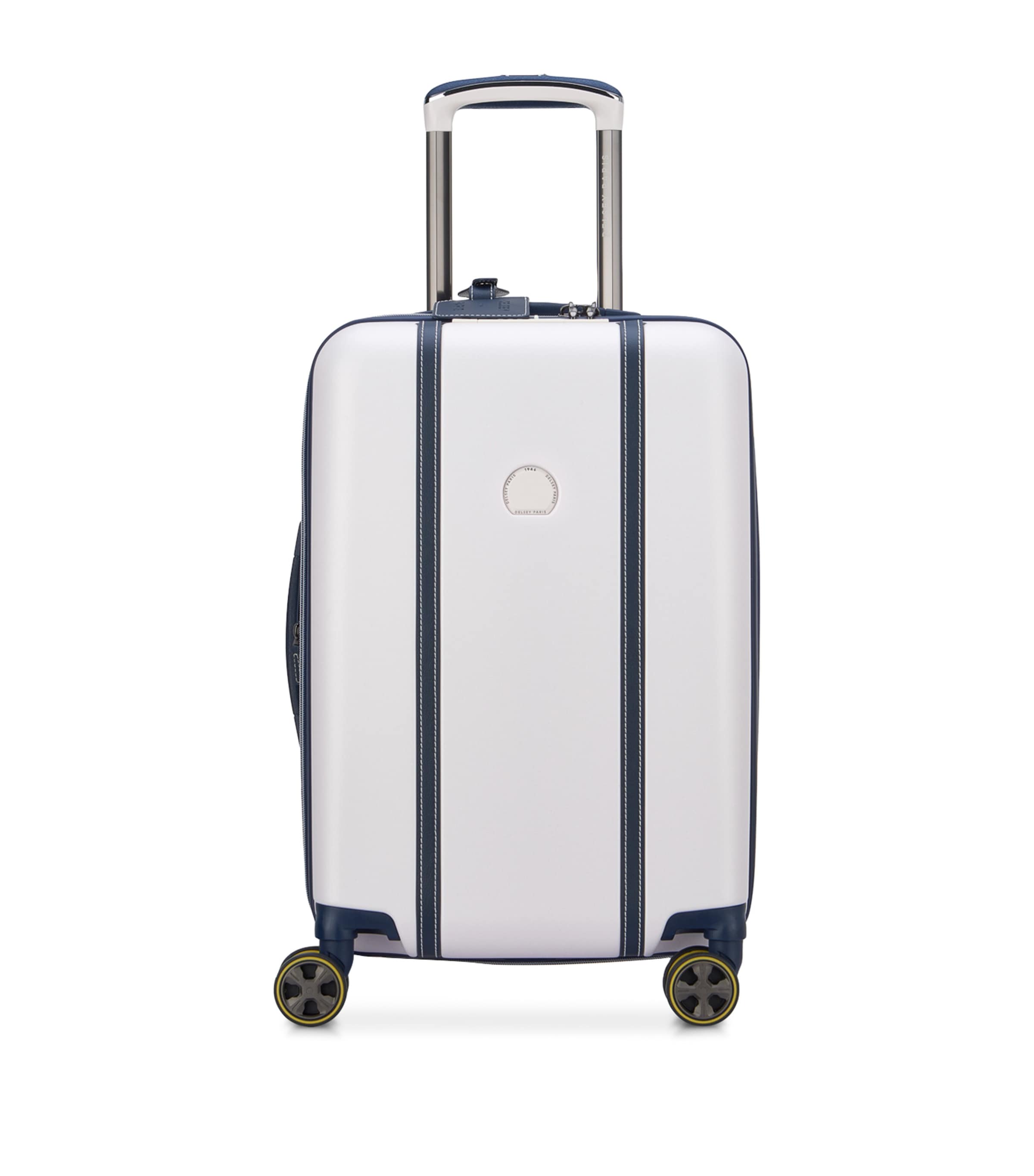 Delsey Cadence Expandable Hard Cabin Suitcase In White