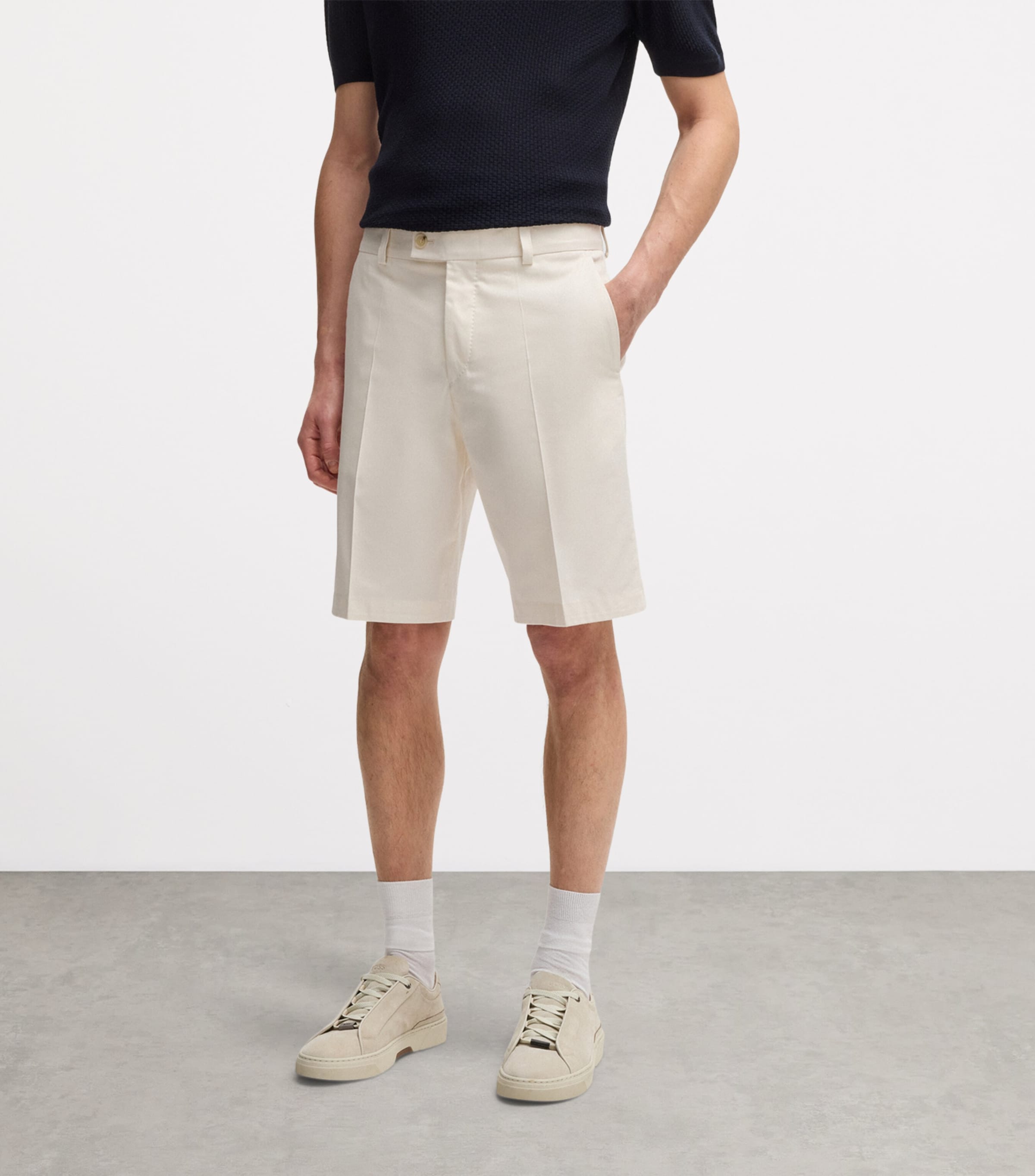 Cotton-Silk-Blend Shorts 118 Image 2