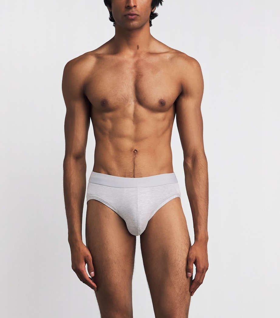 Skims Mens Stretch Briefs (Pack of 3) Raven Multi Image 2