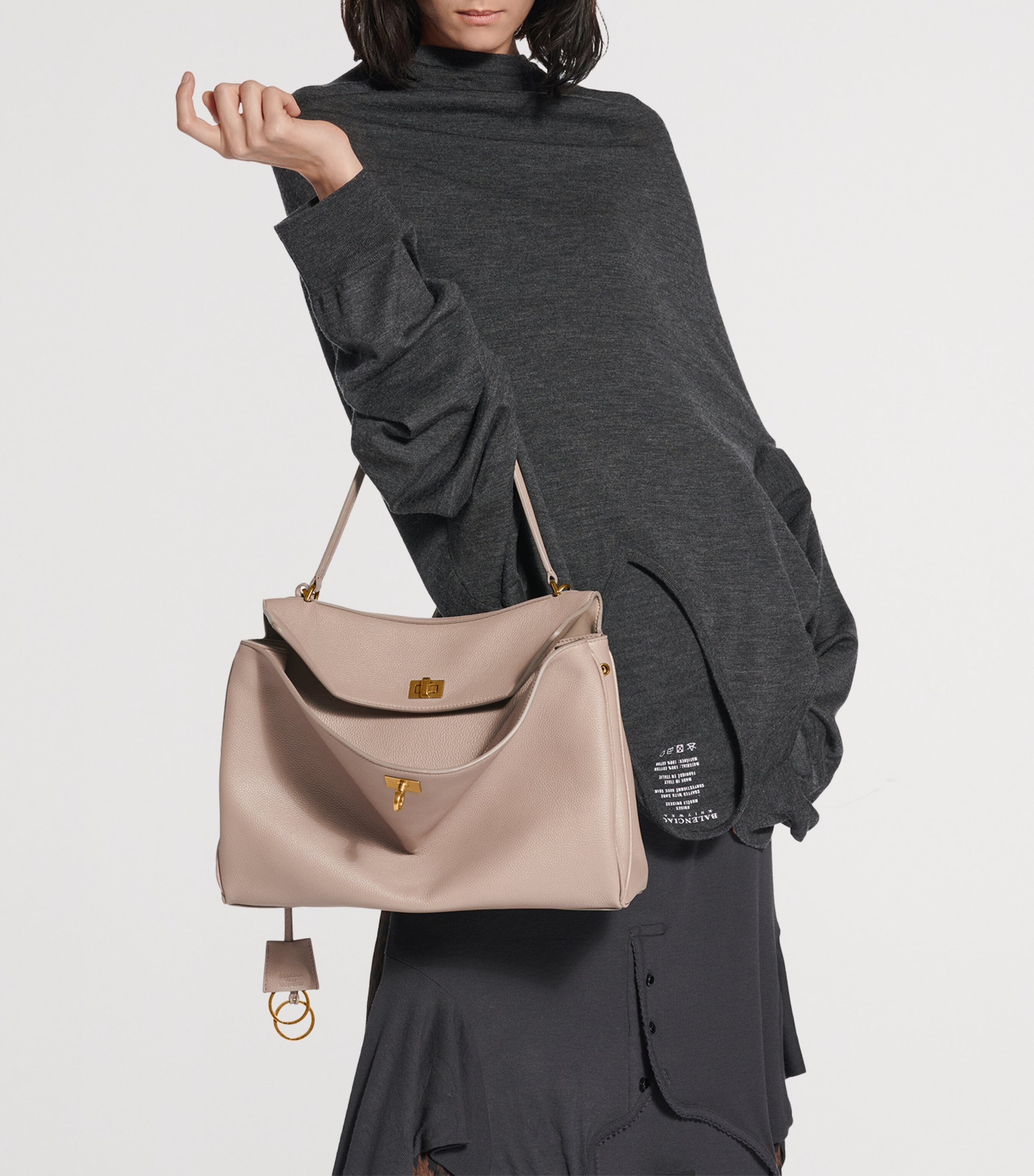 Medium Leather Rodeo Top-Handle Bag 2914 Image 2