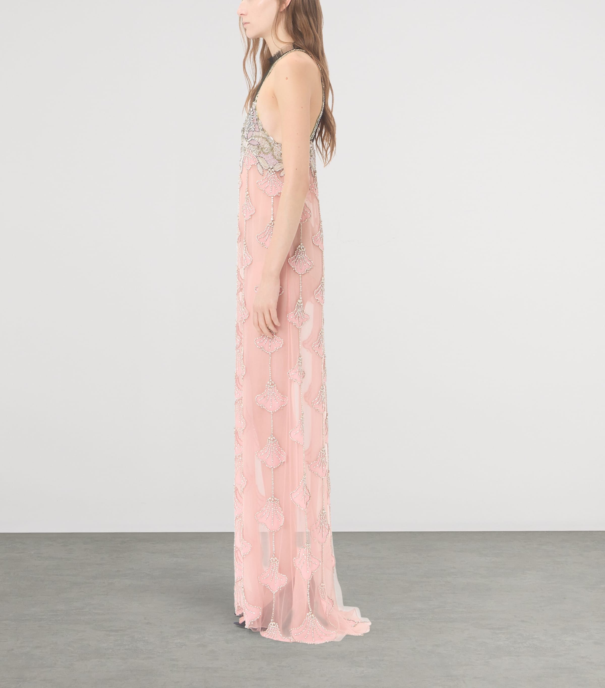 Valentino Womens Embellished Tulle Gown Cuz Image 3
