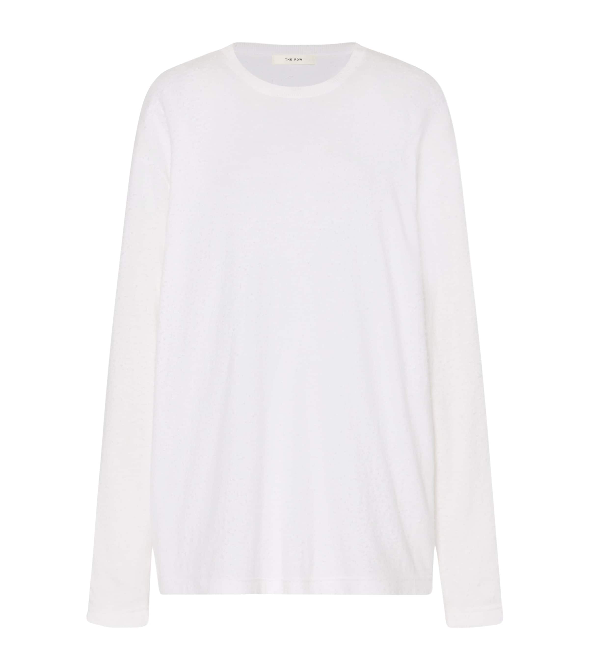 The Row White Kabira Cotton Long-Sleeve T-Shirt | Harrods US