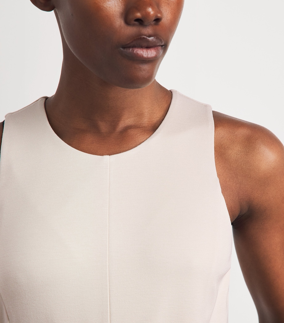 Eleventy Womens Zip-Up Midi Dress Sabbia Image 3