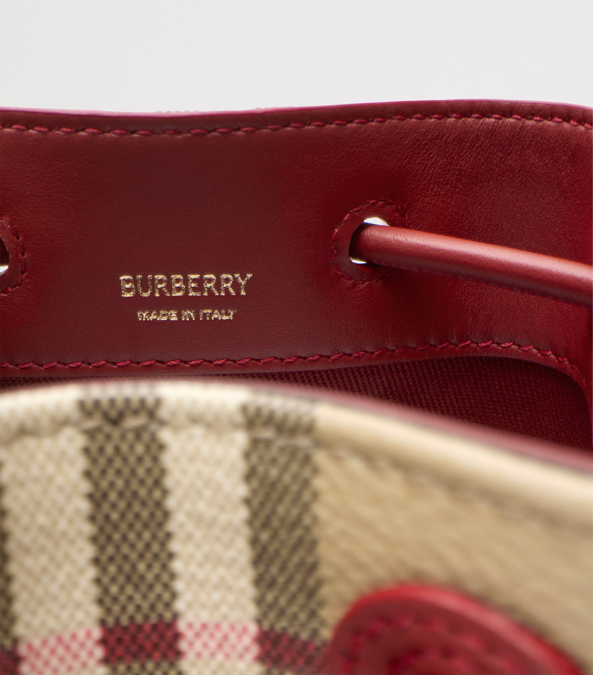 Mini Check Bucket Bag VNTG CHKRUBY Image 4