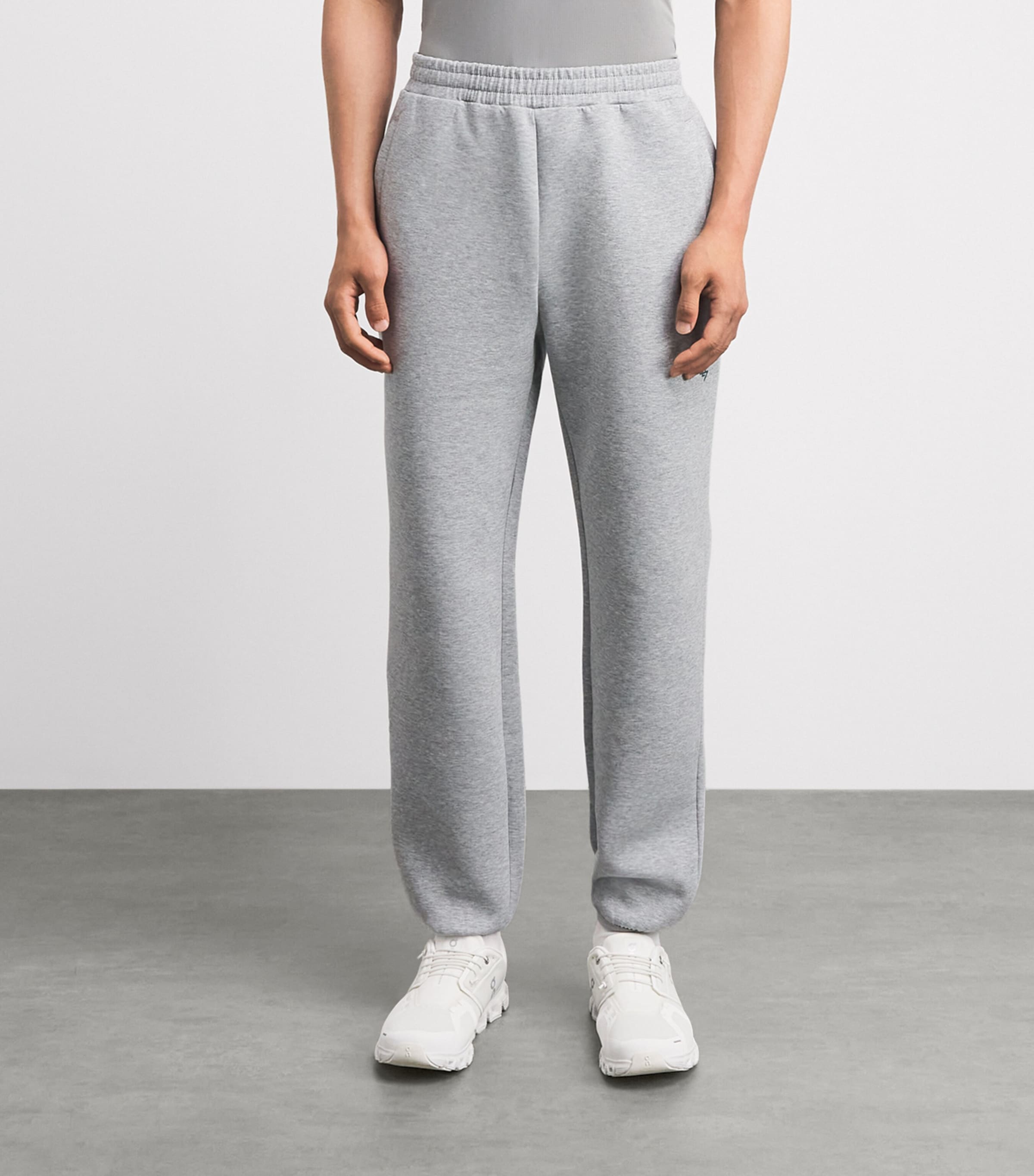 Represent 247 Mens Cotton 247 Sweatpants Grey Marl Image 4