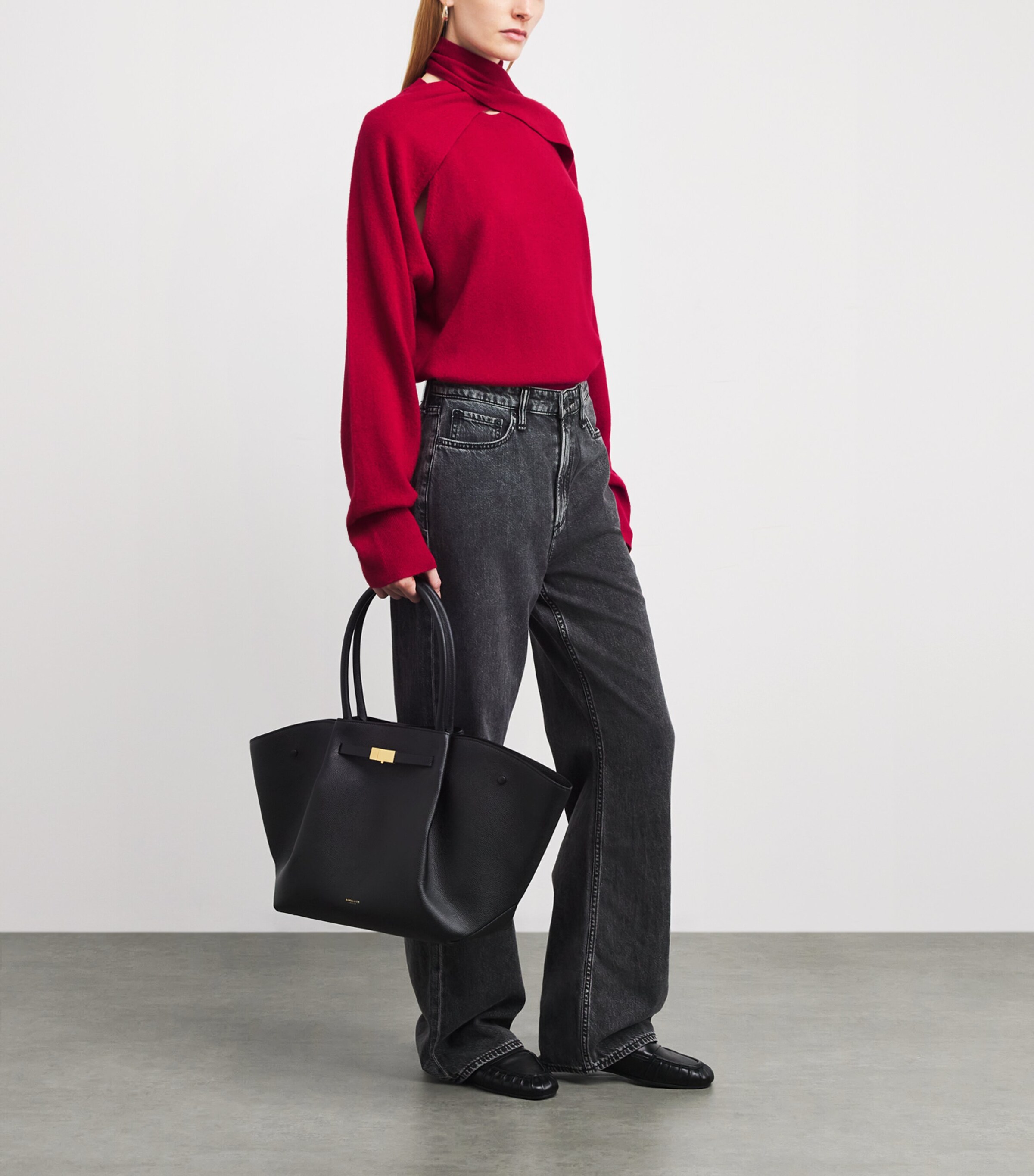 Wool-Cashmere Wrap Sweater 621 CHILI Image 2