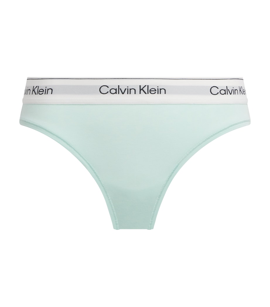 Calvin Klein Womens Cotton-Modal Icon Brazilian Briefs The Mint Image 1