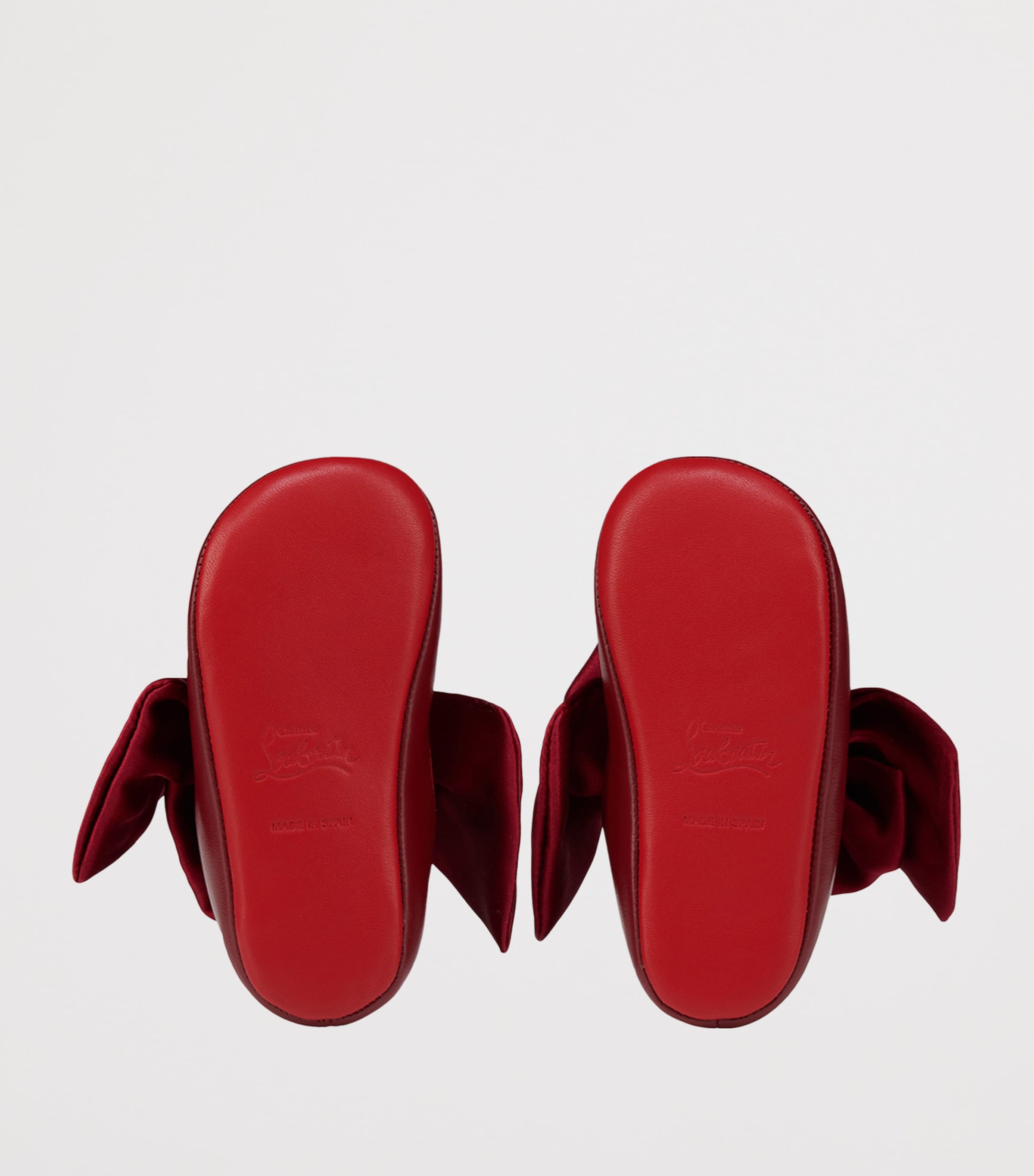 Christian Louboutin Kids Lou Babe Nodo Leather Ballet Flats Image 5