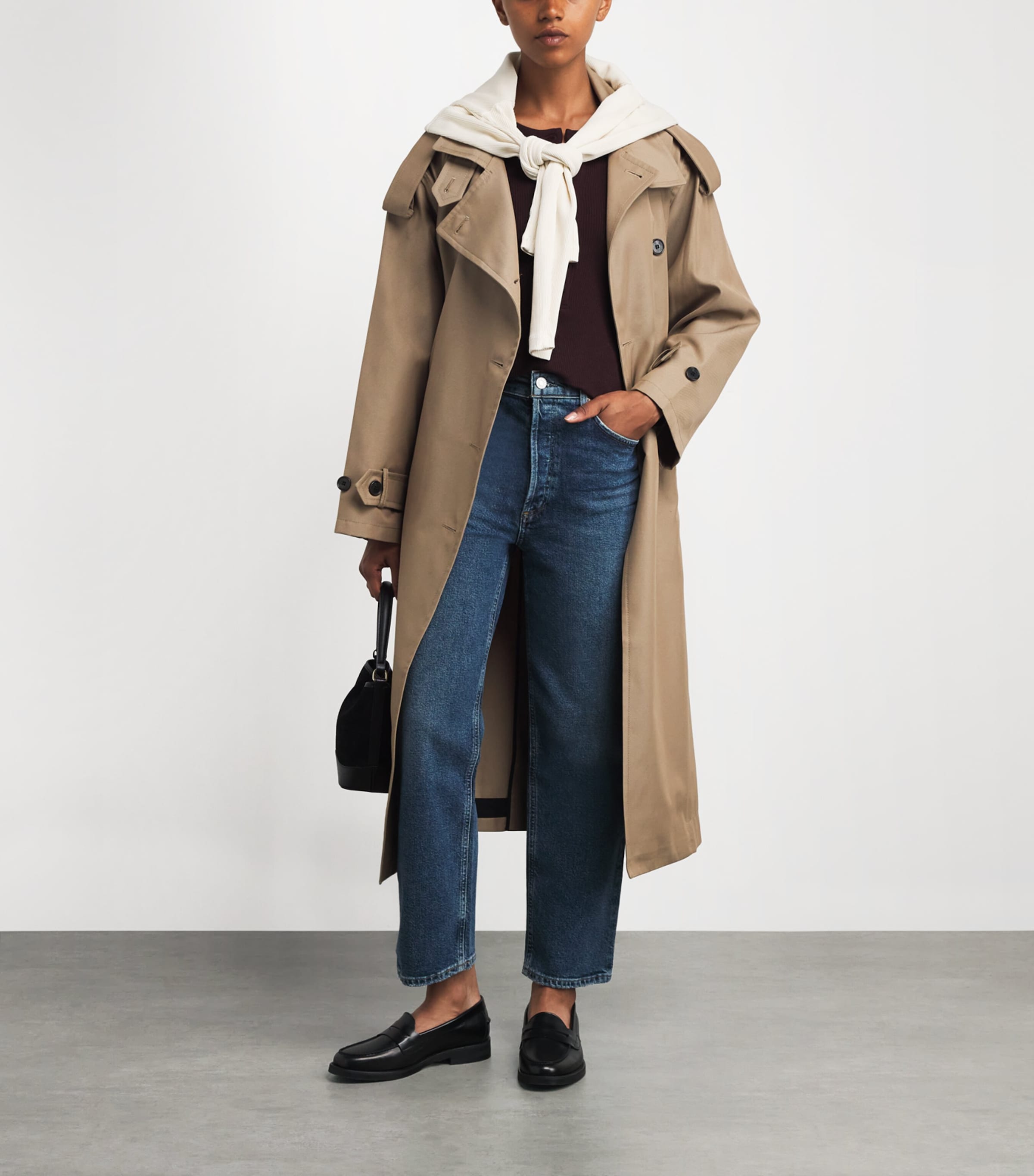 '90s Pinch Waist Cropped Jeans SOLACE (DK IND VINT) Image 2