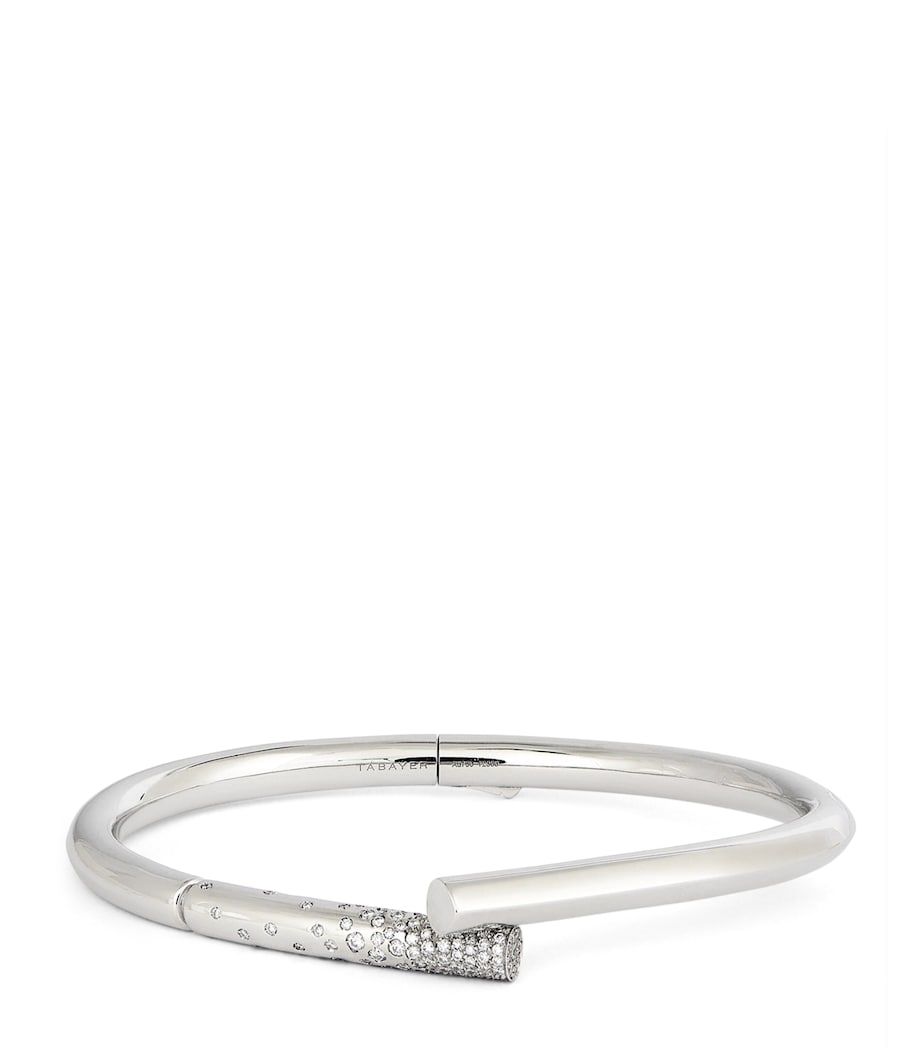White Gold and Diamond Oera Bangle WHITE GOLD Image 1
