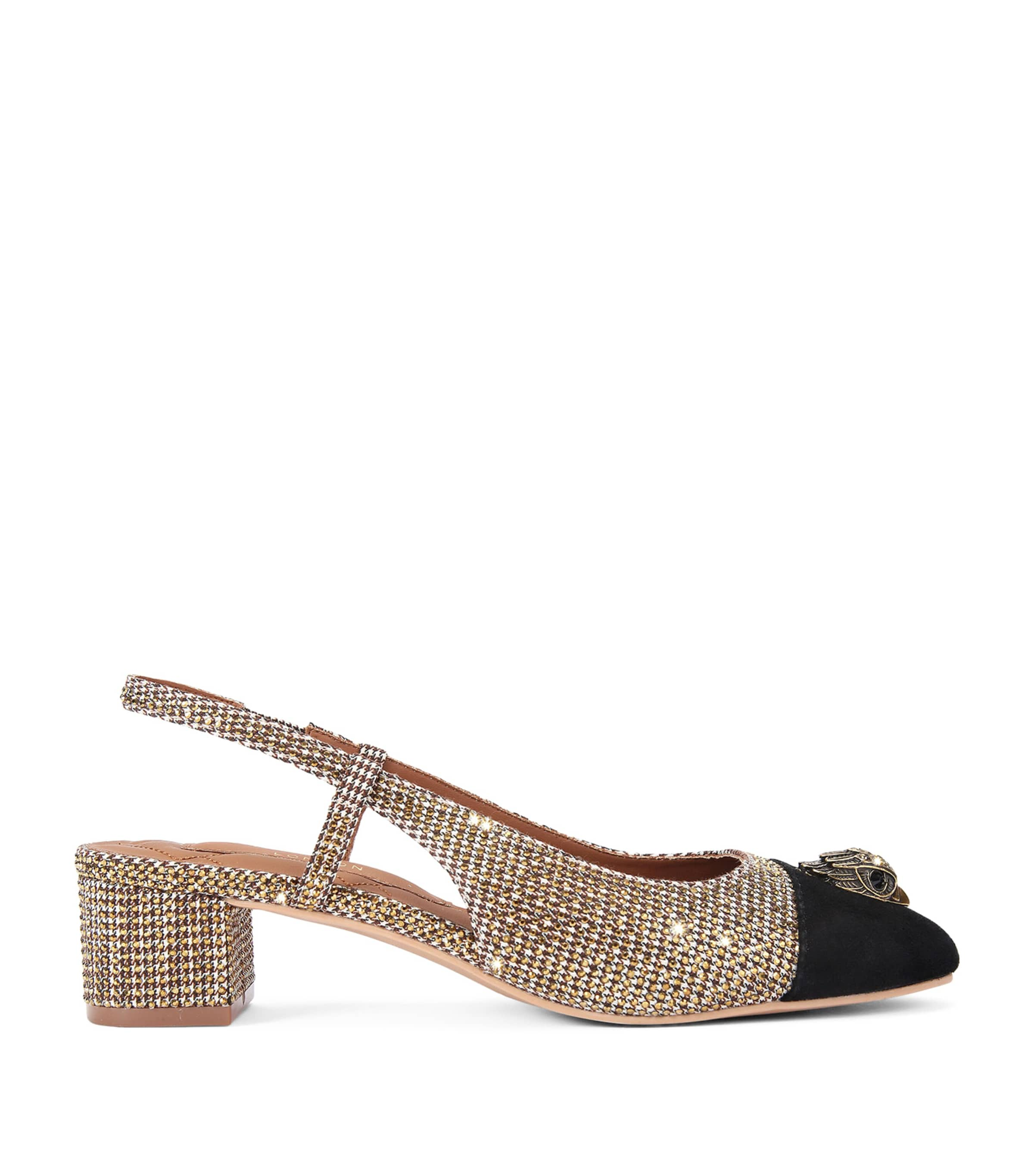 Shop Kurt Geiger Sloane Slingback Heels In Beige