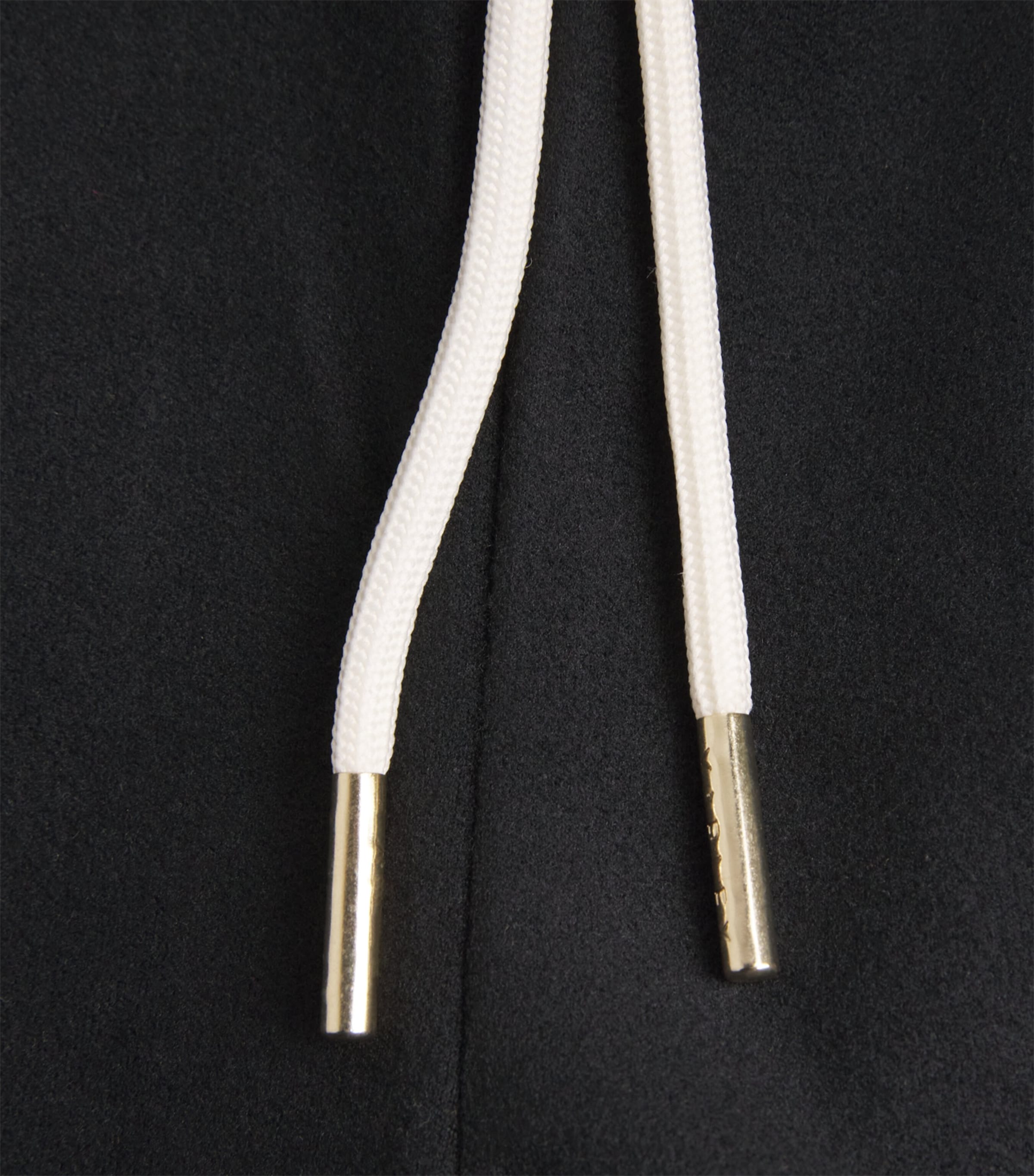 Brushed Rib Wide-Leg Sweatpants BLACK / SNOW WHITE Image 5