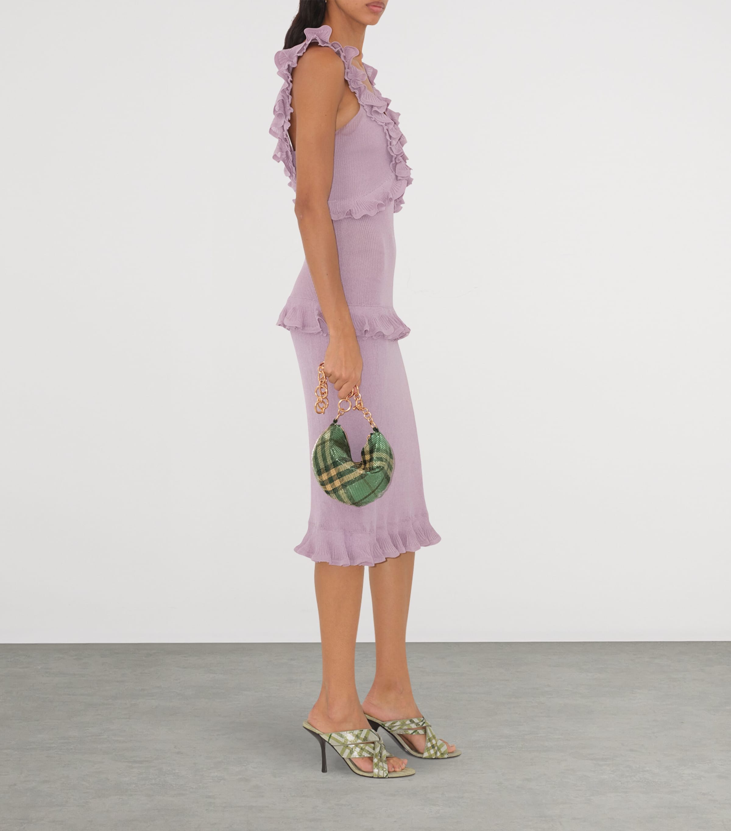 Burberry Chainmail Shoulder Bag Gulf Check Image 2