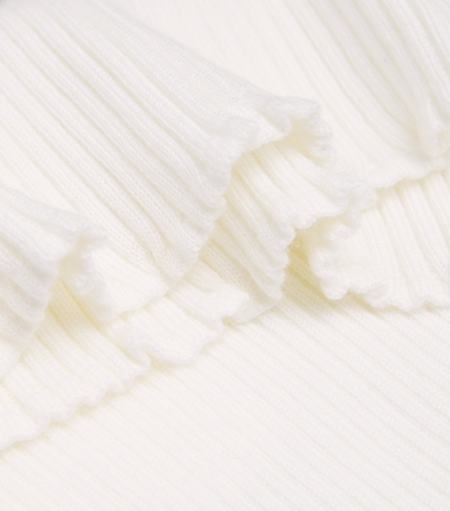 Merino Mini Skirt 9054 WHITE Image 5
