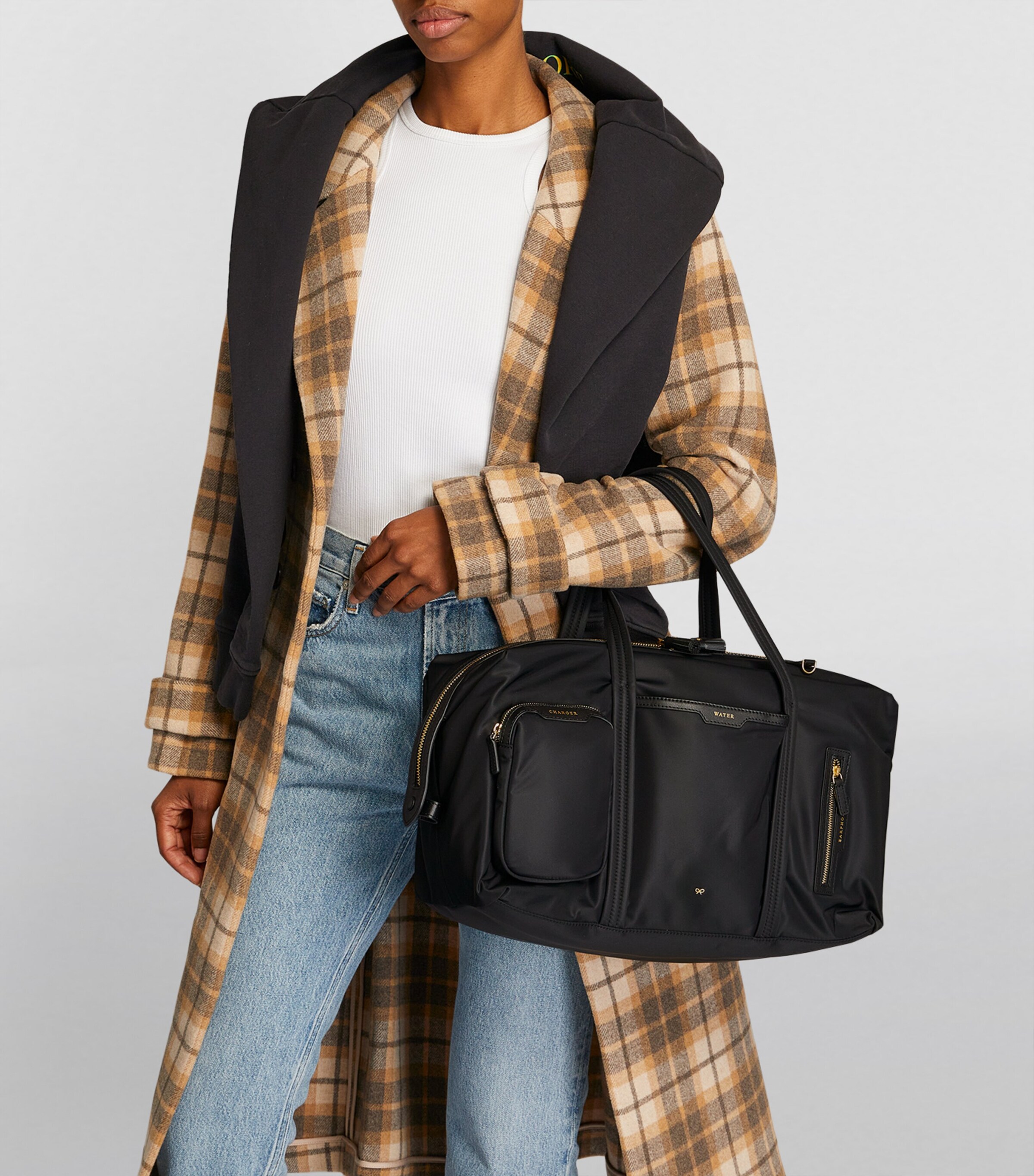 Anya Hindmarch In-Flight Tote Bag Black Image 5