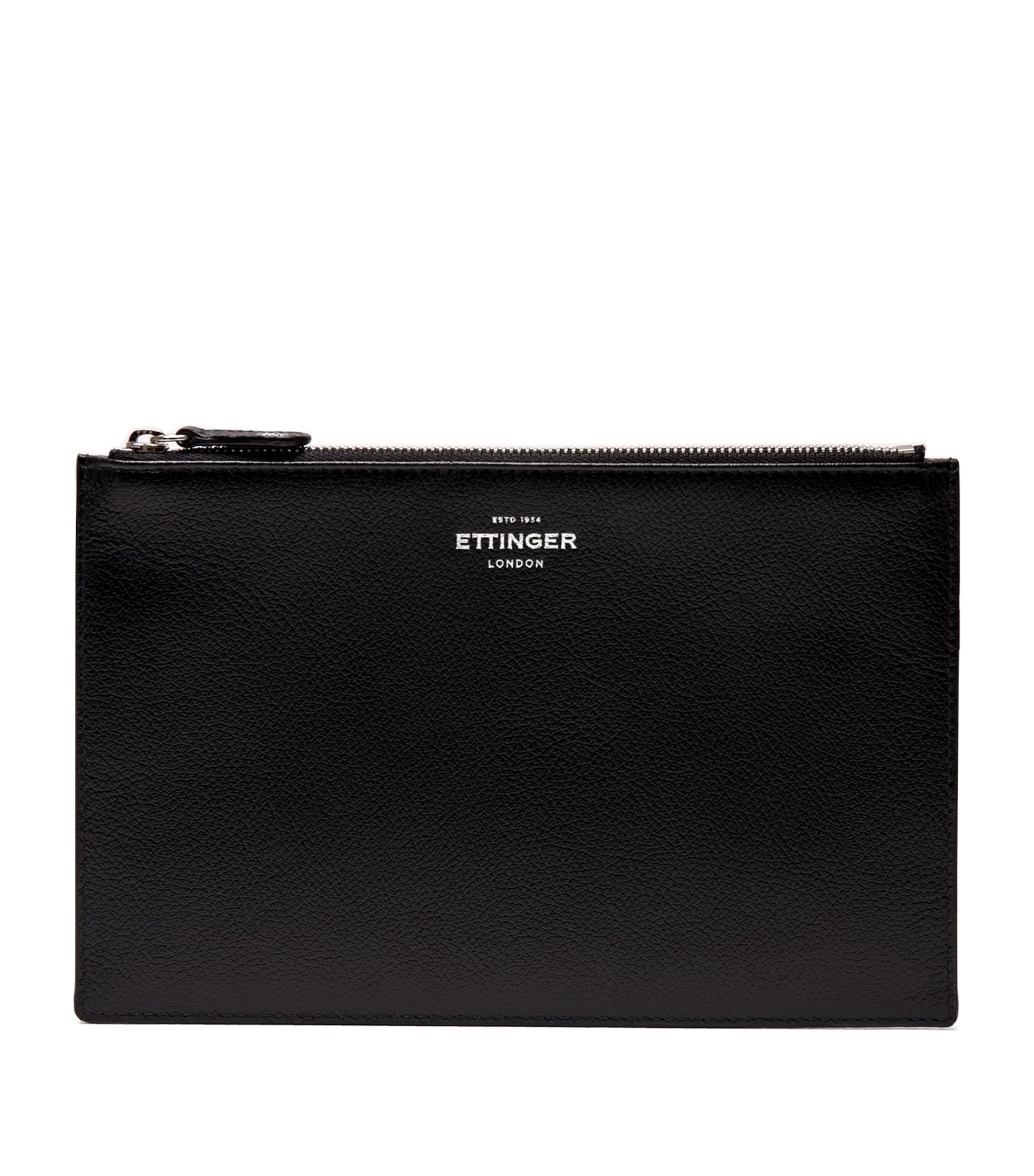 Ettinger Leather Capra Travel Pouch In Black