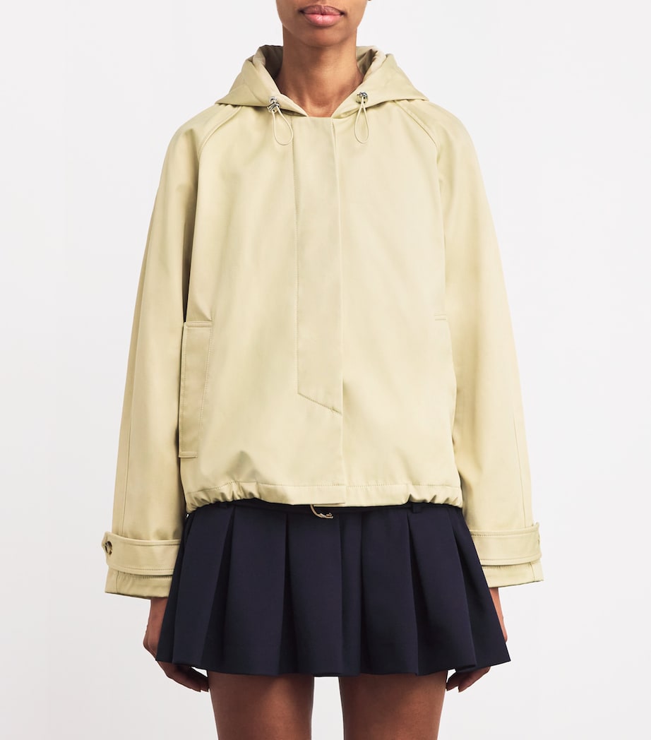 Cotton Hooded Parka LIGHT BEIGE Image 3