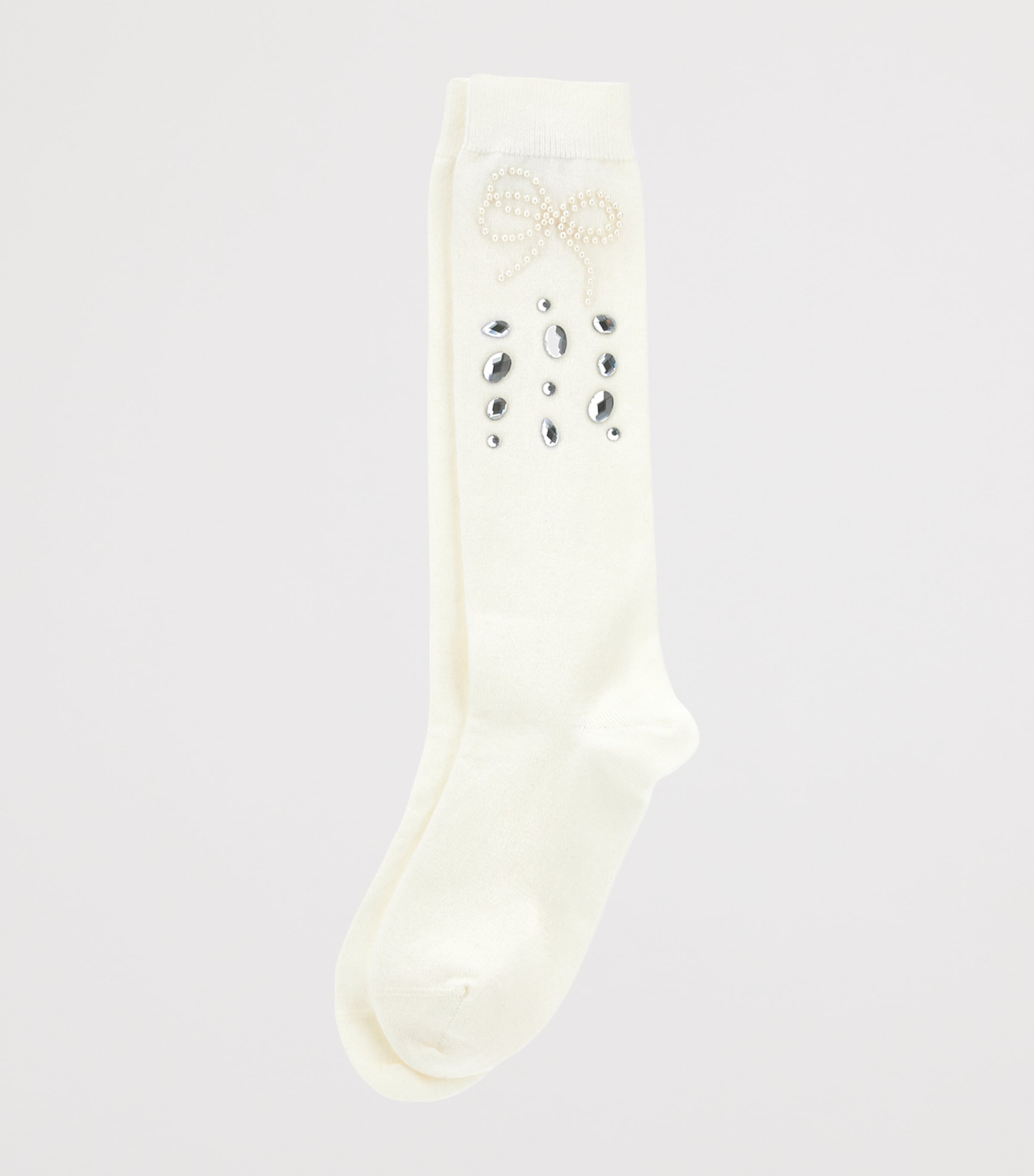 Rhinestone- and Bow-Embellished Socks PANNA Image 3
