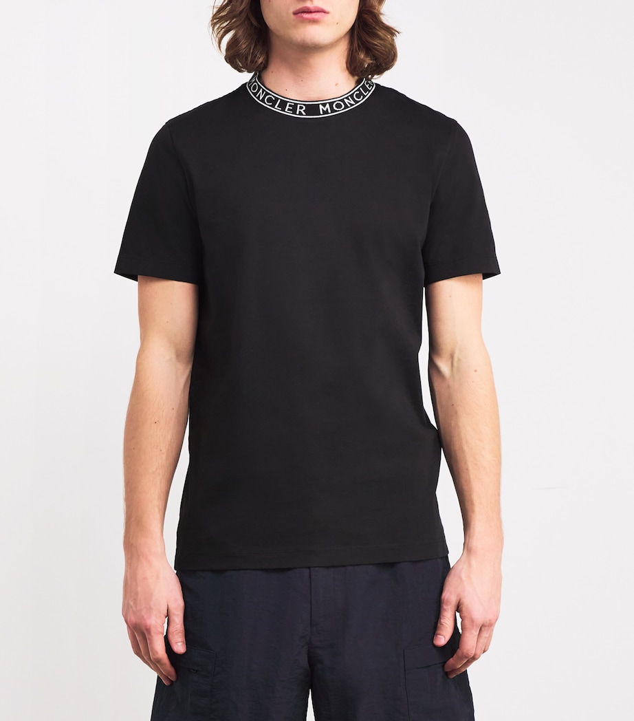 Cotton Logo-Trim T-Shirt 999 Image 3
