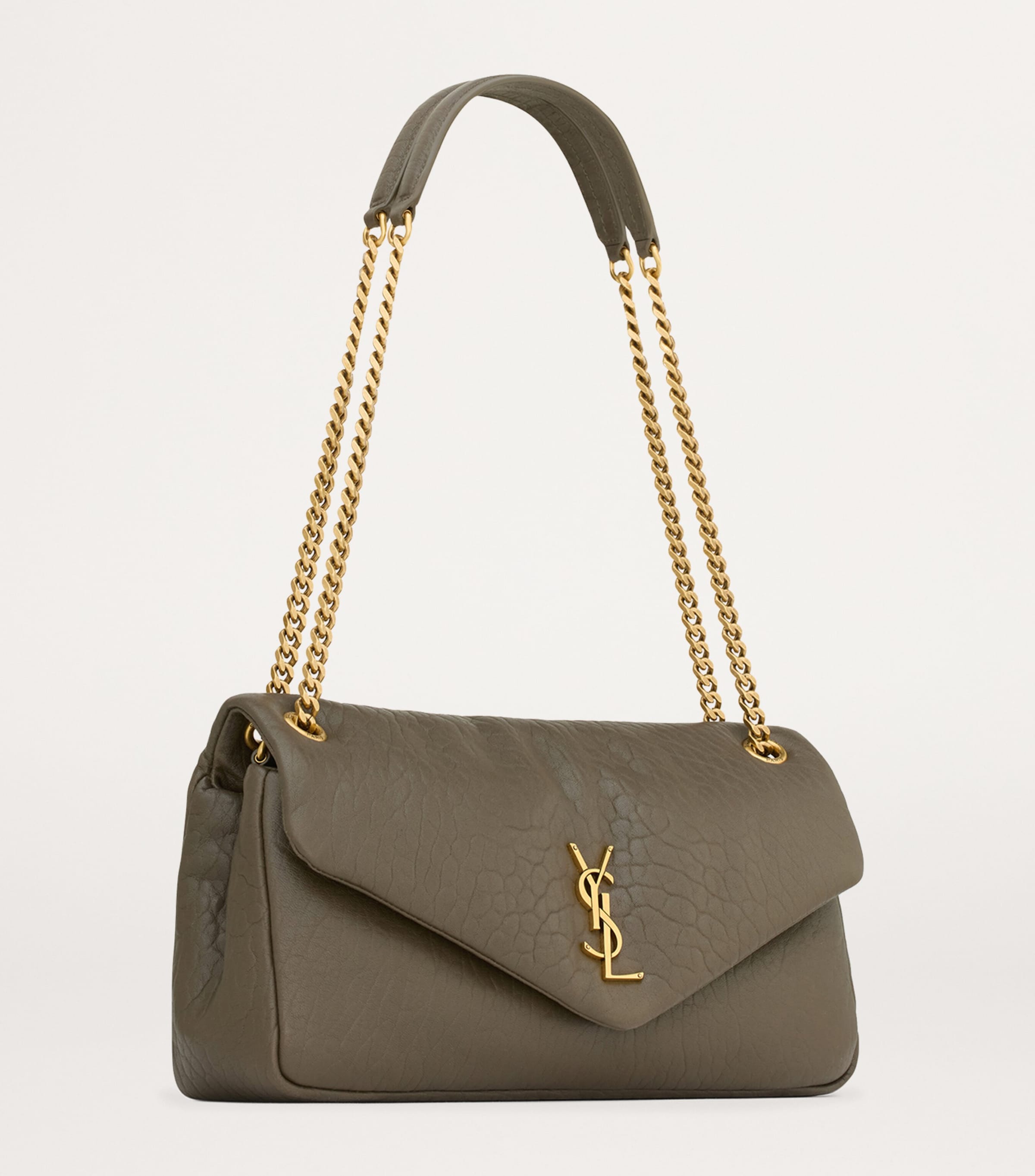 Saint Laurent Medium Lambskin Calypso Shoulder Bag | Harrods US