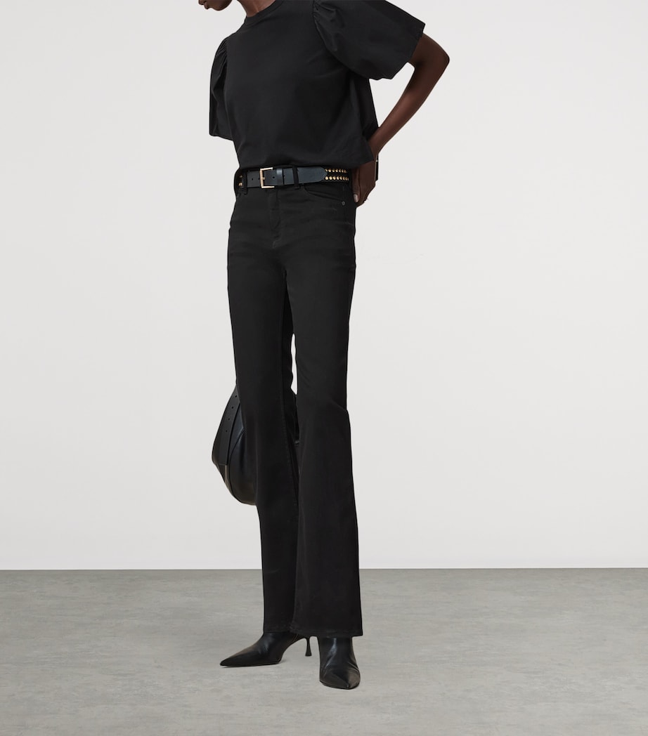 Haldan Slim Bootcut Jeans PERFECT BLACK Image 6