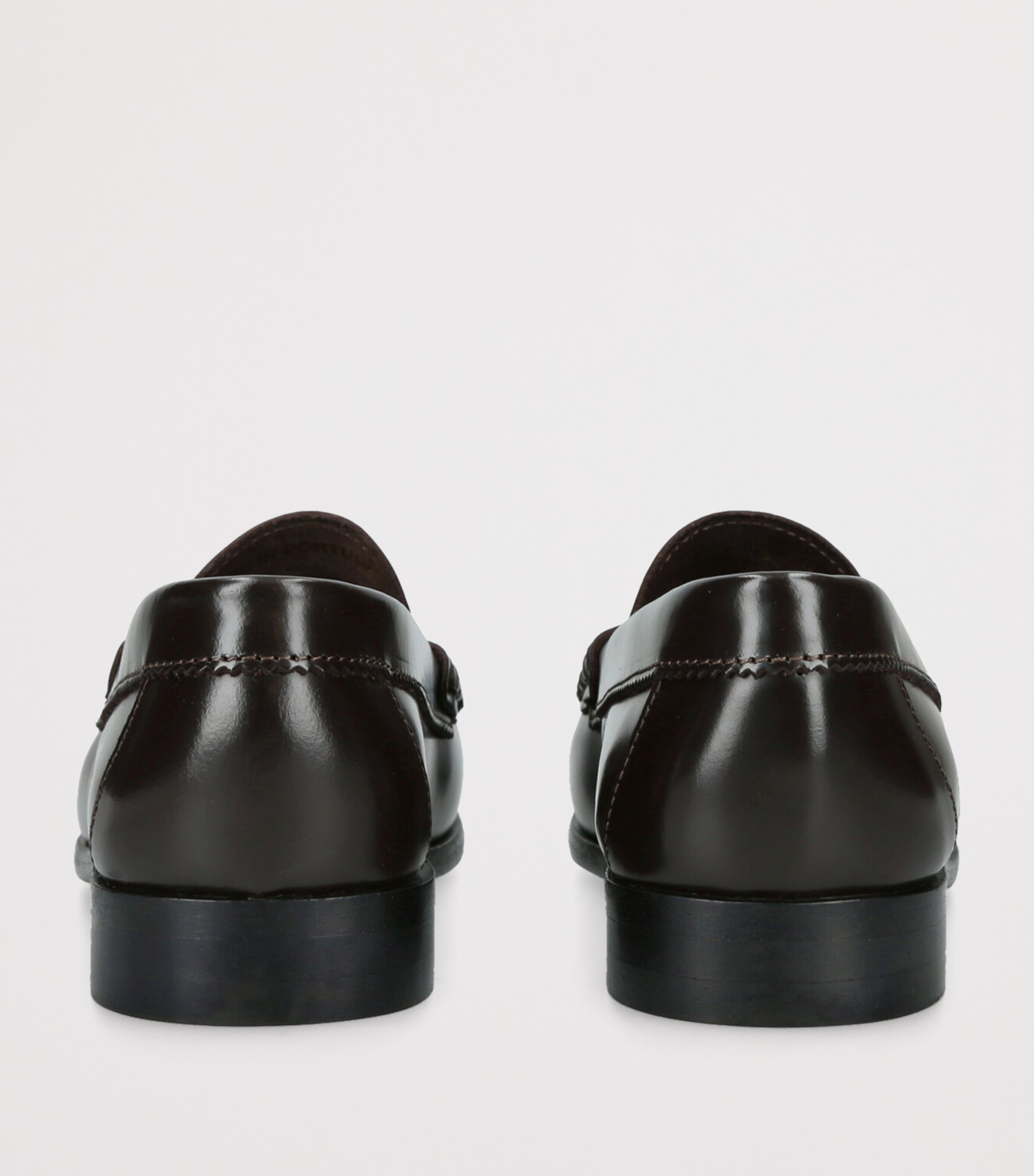 papouelli Leather London Loafers Dark Brown Image 2