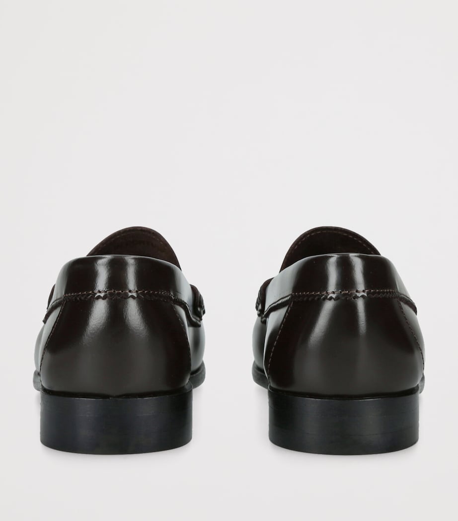 papouelli Leather London Loafers Dark Brown Image 2