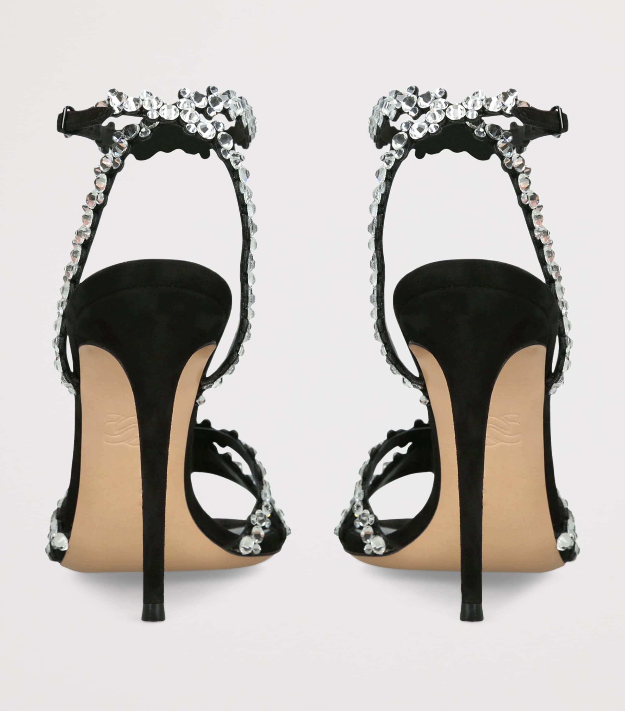 Casadei Julia C Love Heeled Sandals 100 Blk/other Image 4