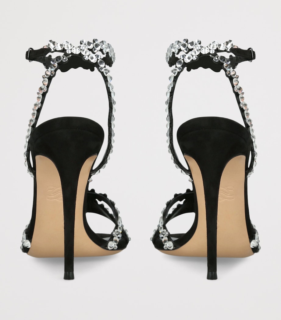 Casadei Julia C Love Heeled Sandals 100 Blk/other Image 4