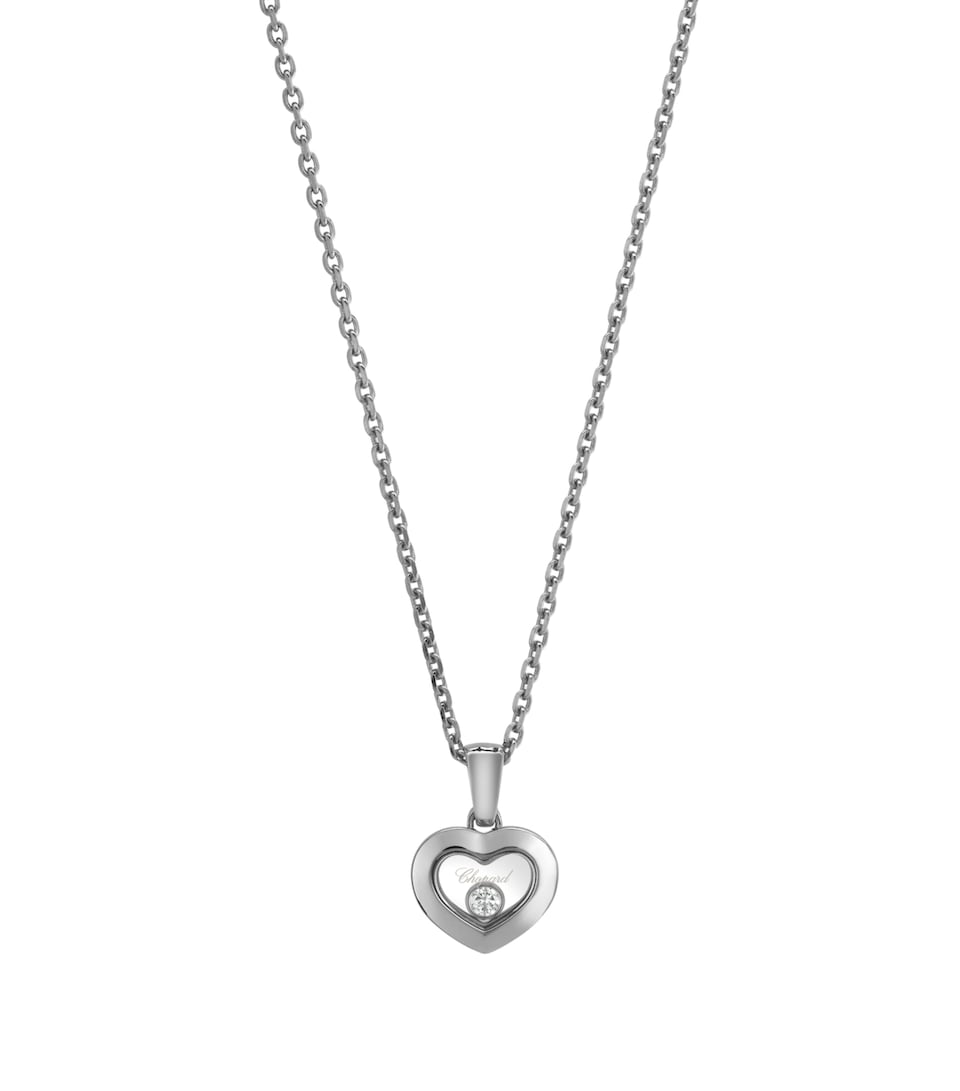 White Gold and Diamond Happy Diamonds Icons Pendant
