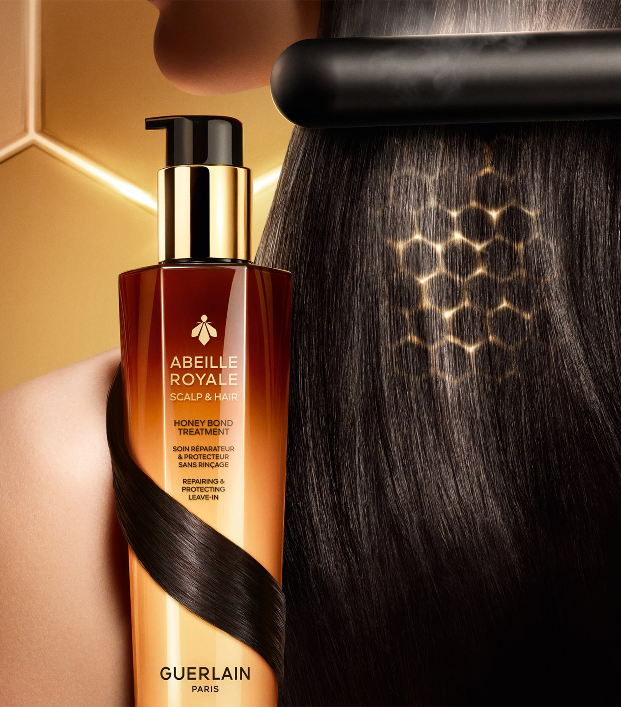 新品GUERLAIN ABEILLE E トリートメント 150ml Guerlain Abeille Royale Honey Bond Treatment Leave-In Care (150ml