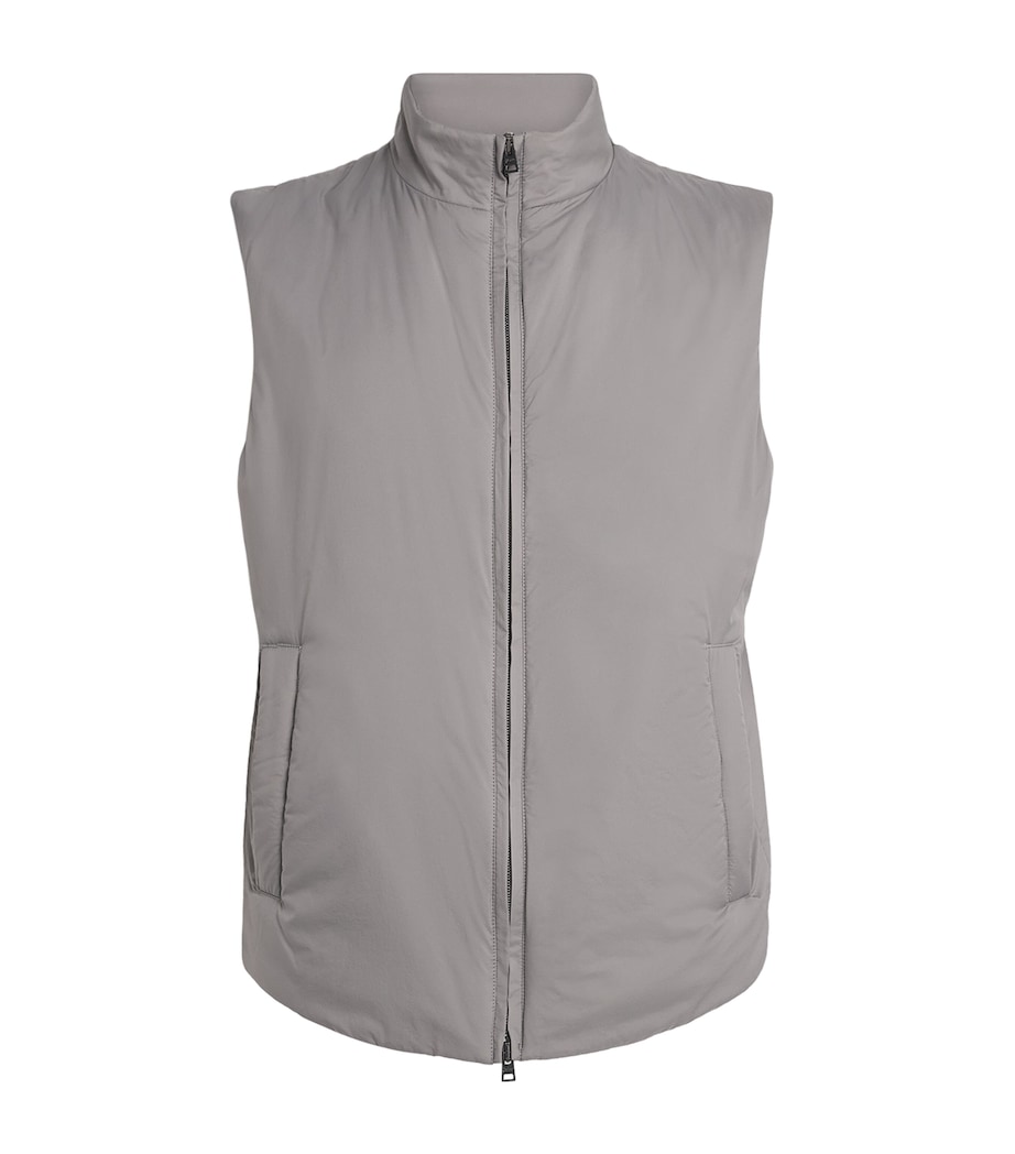 Herno Mens Ecoage Gilet Grigio Chiaro Image 1
