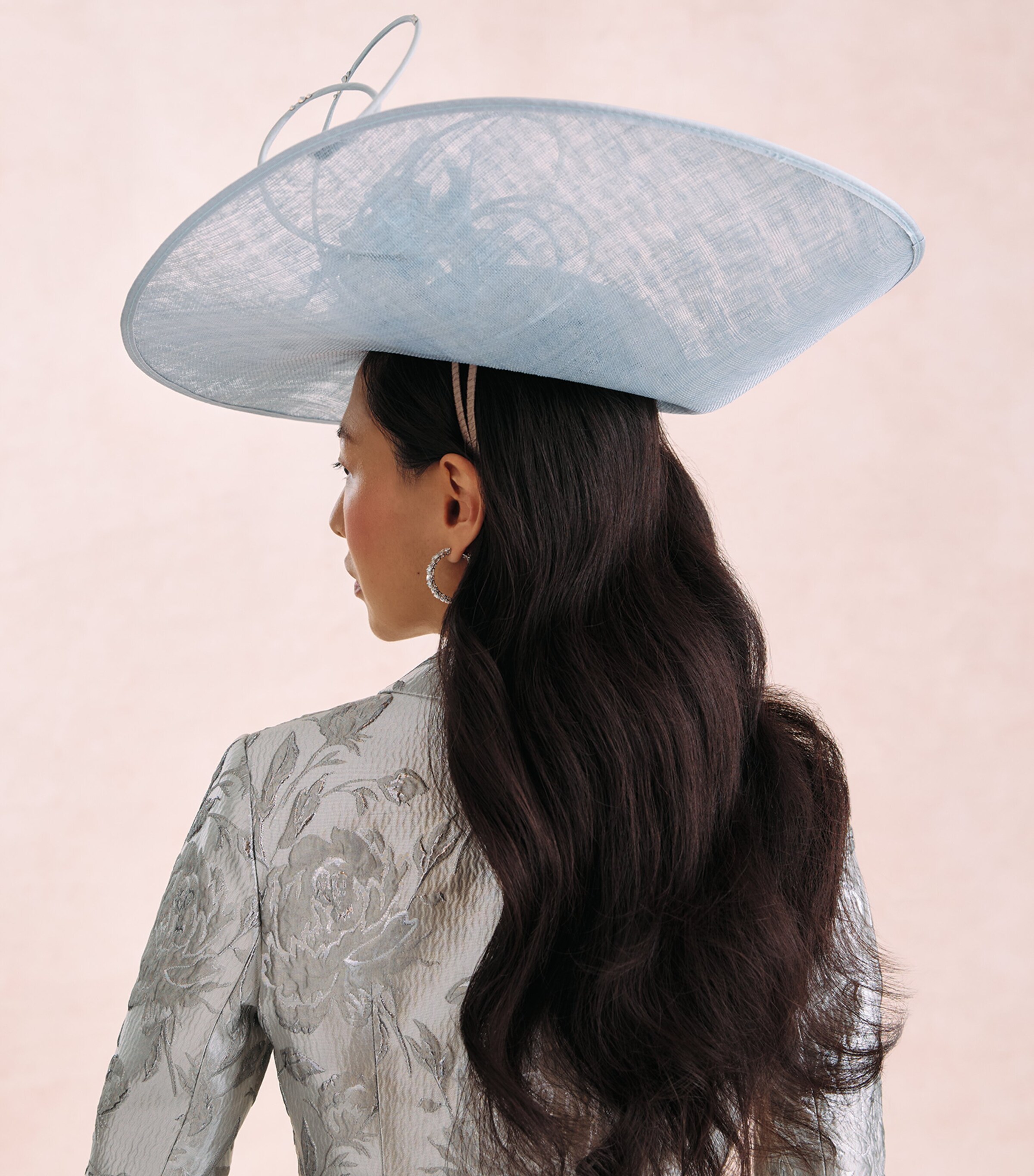 Vivien Sheriff Appliqué Equestrian Hat Ice Blue Image 4