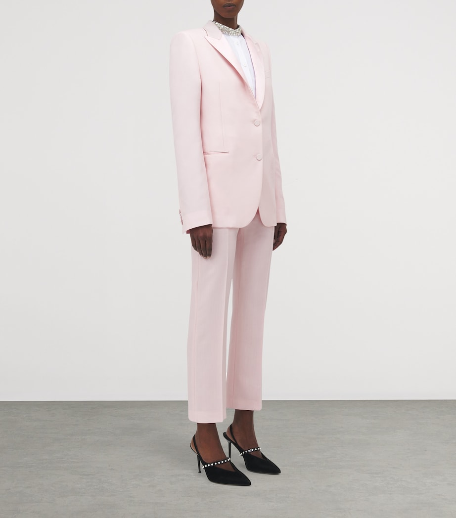 Wool Ruffle Asymmetric Blazer 5009 Image 3