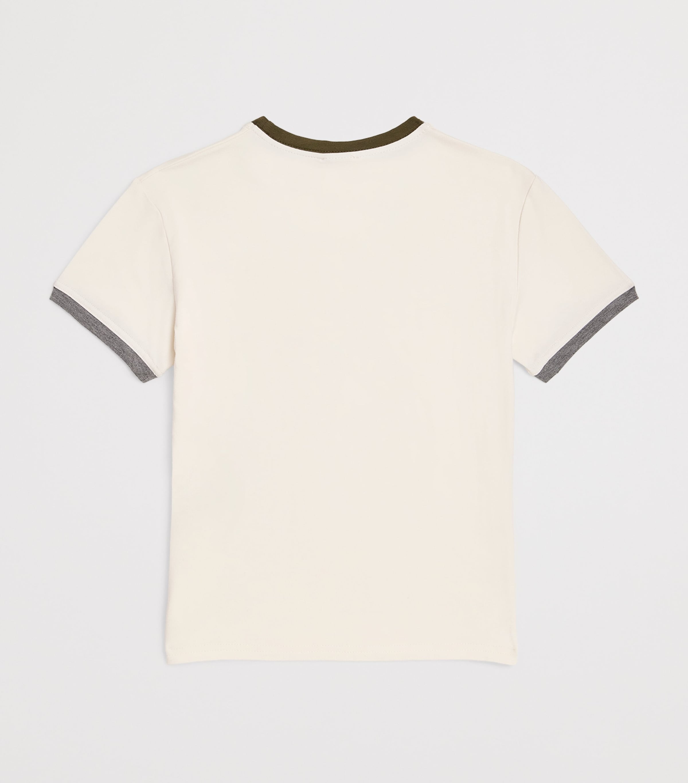 Homebody Kids Contrast-Trim Marlow T-Shirt (4-16 Years) Clunch Md Gre/jungl Image 2