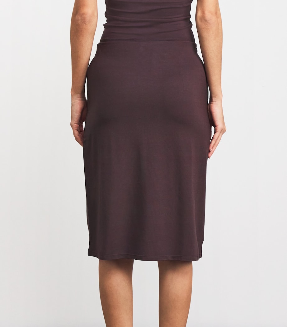 Soft Lounge Midi Skirt RAISIN Image 4
