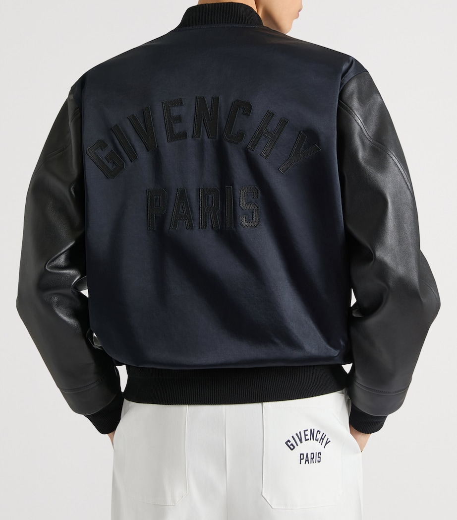 Cotton-Blend Bomber Jacket BLACK/BLACK Image 4