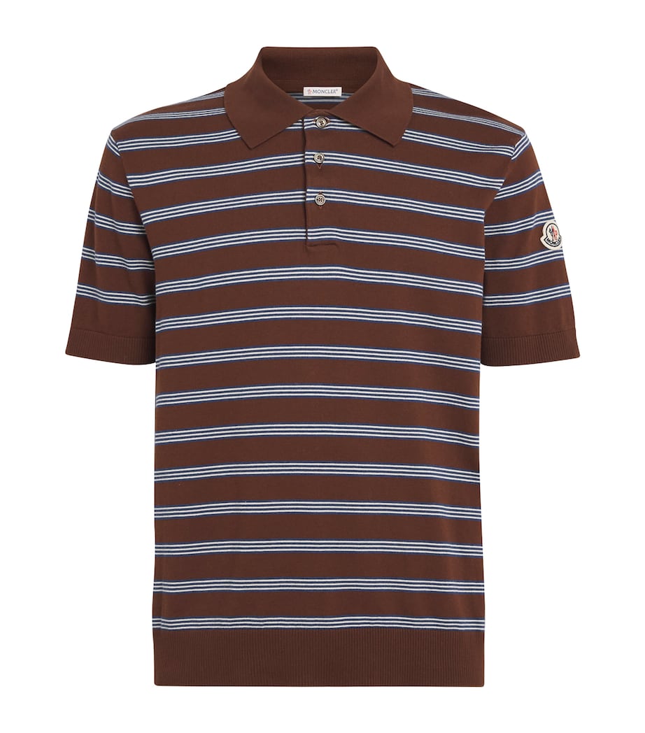 Moncler Mens Cotton Polo Shirt Image 1