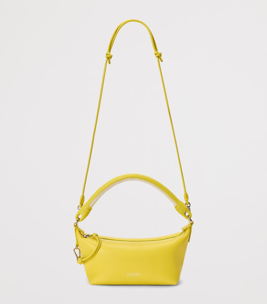 LOEWE Nappa Leather Cala Top-Handle Bag Lemon/soft White Image 8
